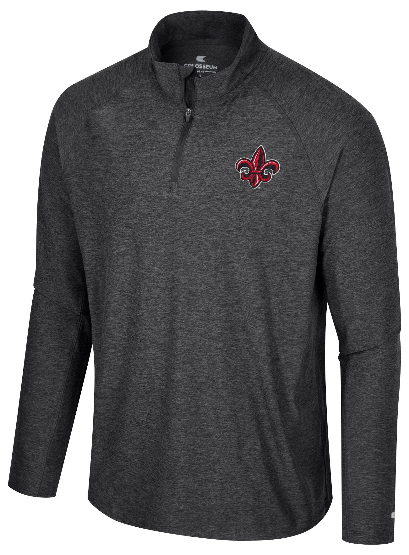Colosseum Men's Louisiana-Lafayette Ragin' Cajuns Black 1/4 Zip Jacket