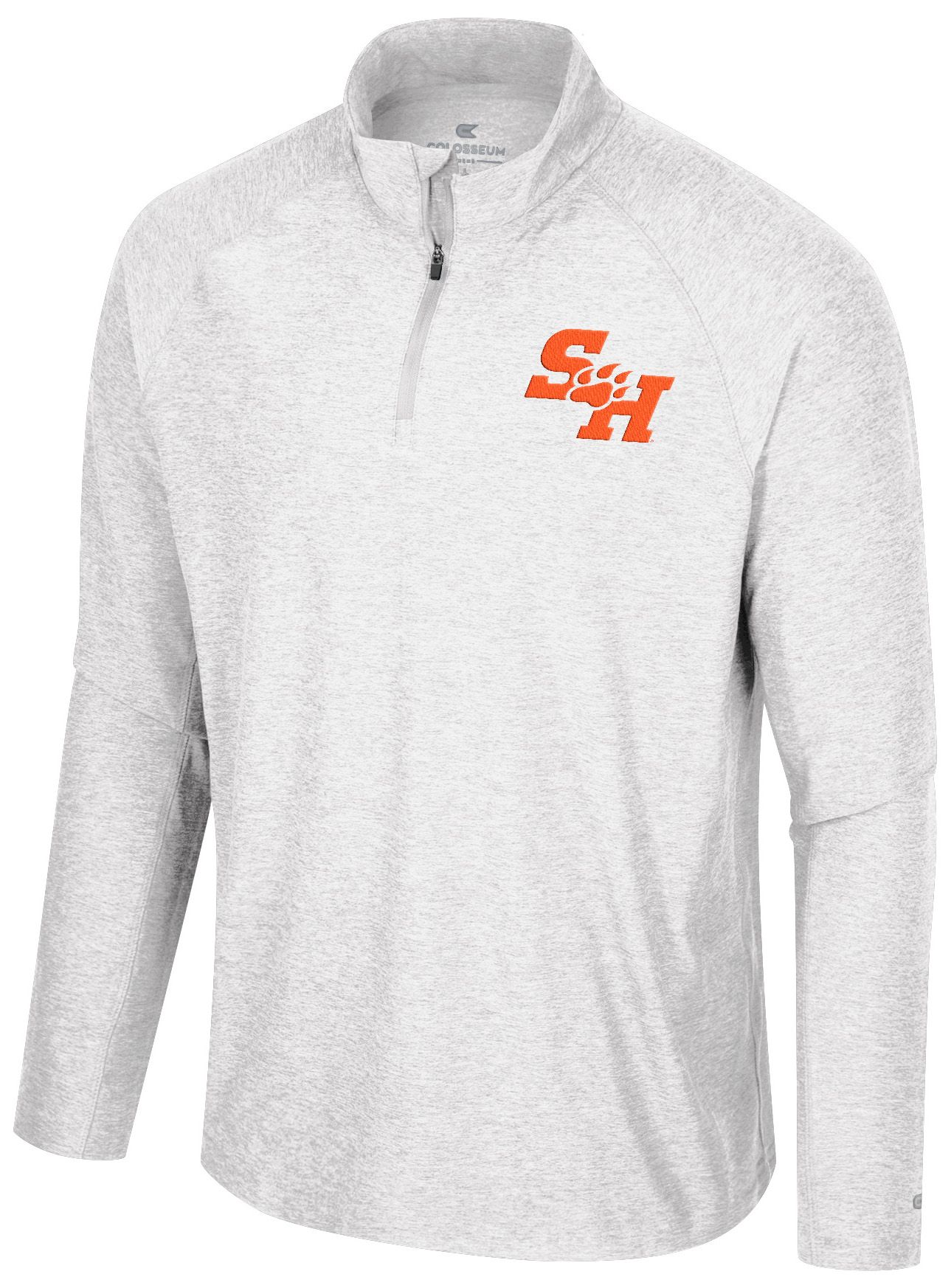 Colosseum Men's Sam Houston Bearkats Black 1/4 Zip Jacket, XXL