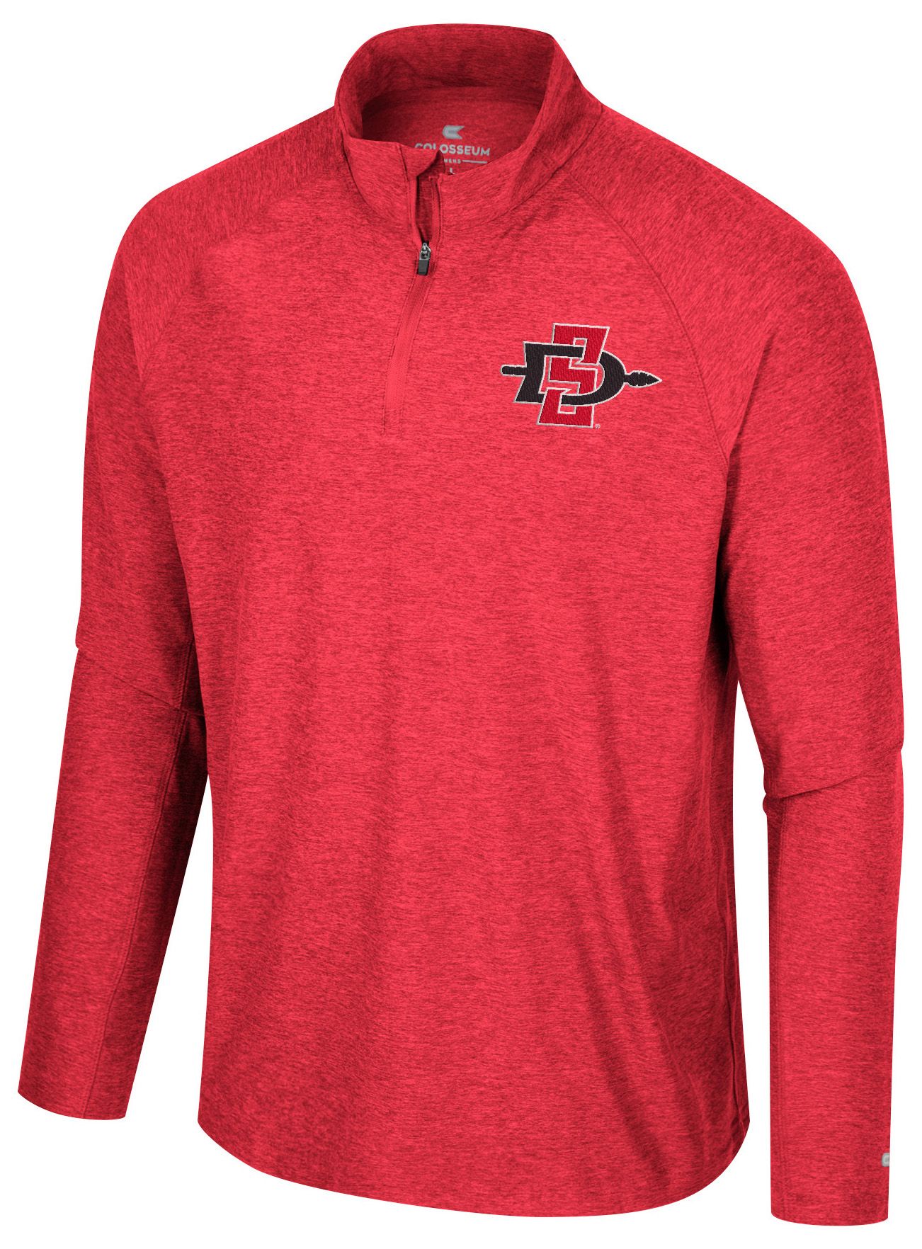 Colosseum Men's San Diego State Aztecs Red 1/4 Zip Jacket