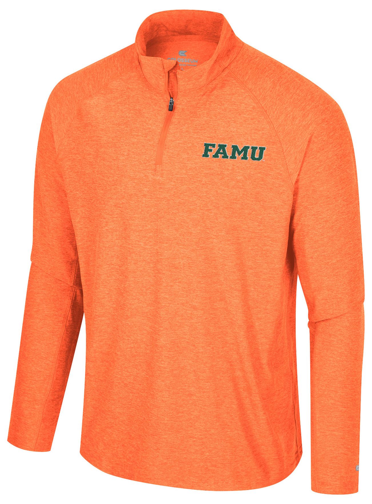 Colosseum Men's Florida A&M Rattlers Orange 1/4 Zip Jacket