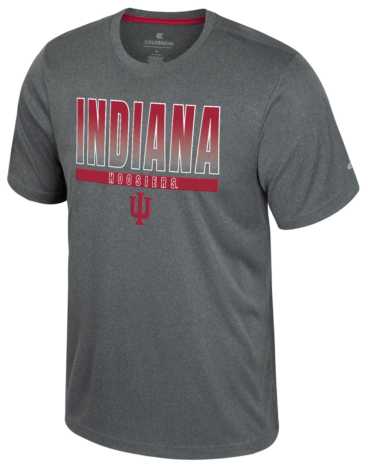 Colosseum Men's Indiana Hoosiers Heather Charcoal Maitre D T-Shirt