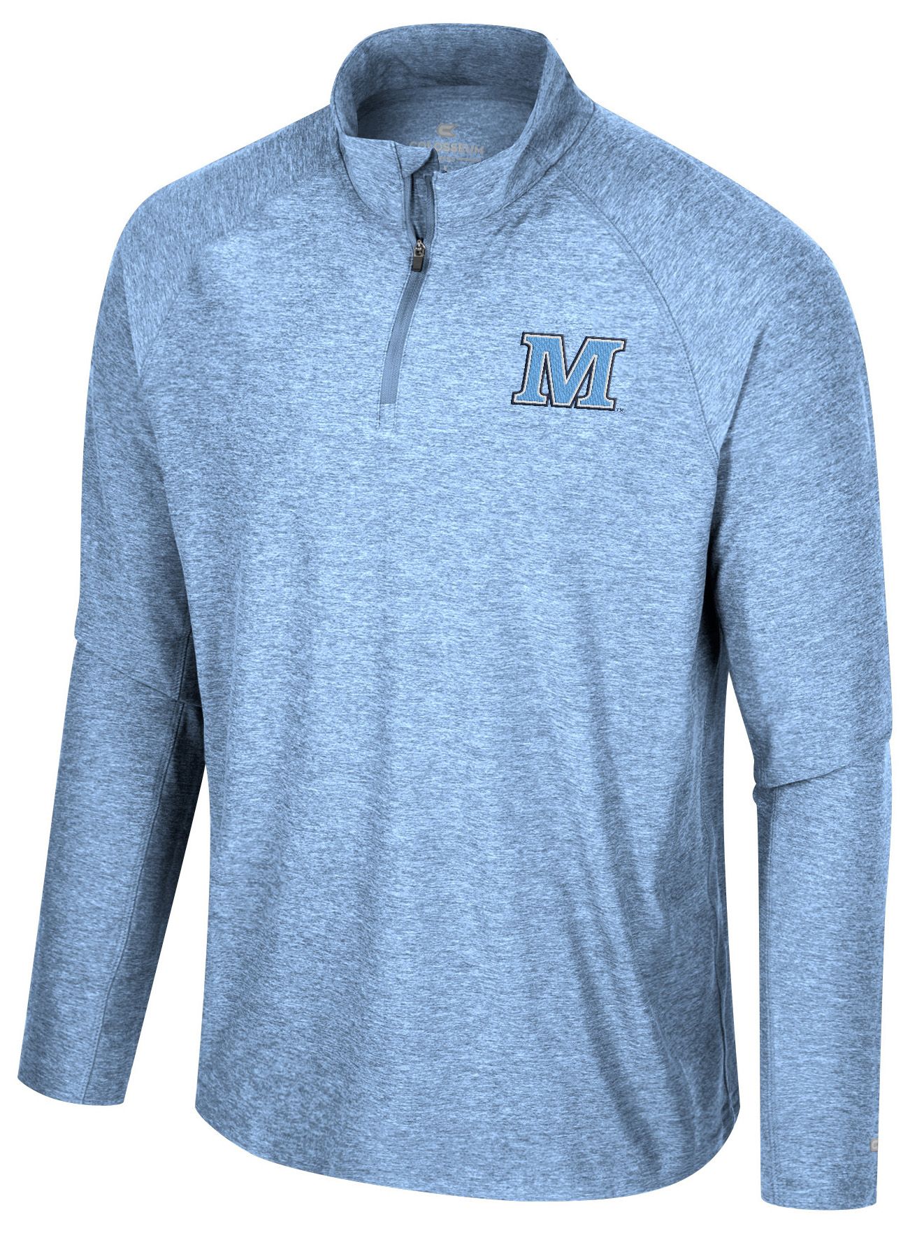 Colosseum Men's Maine Black Bears Blue 1/4 Zip Jacket