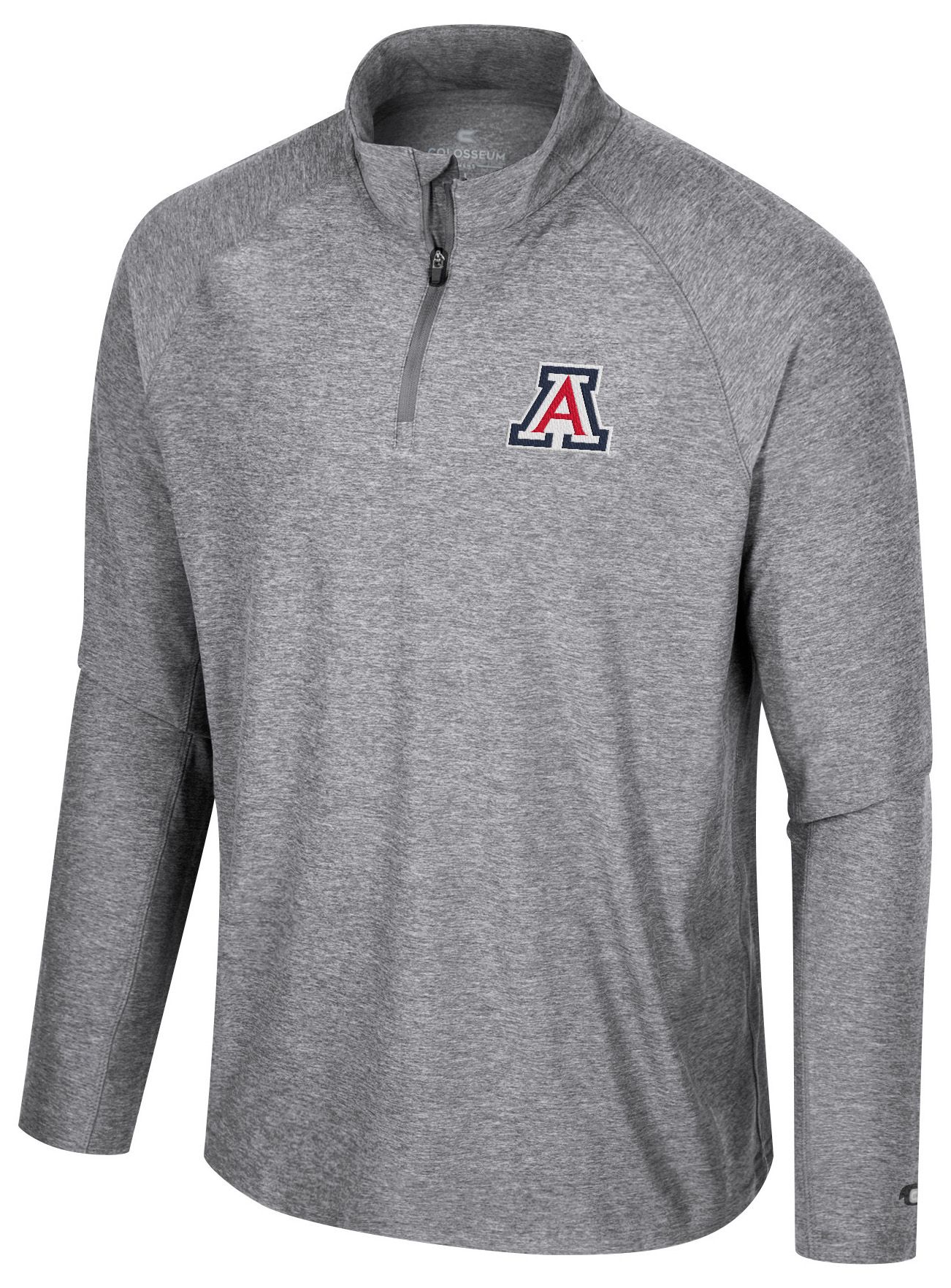Colosseum Men's Arizona Wildcats Gray 1/4 Zip Jacket