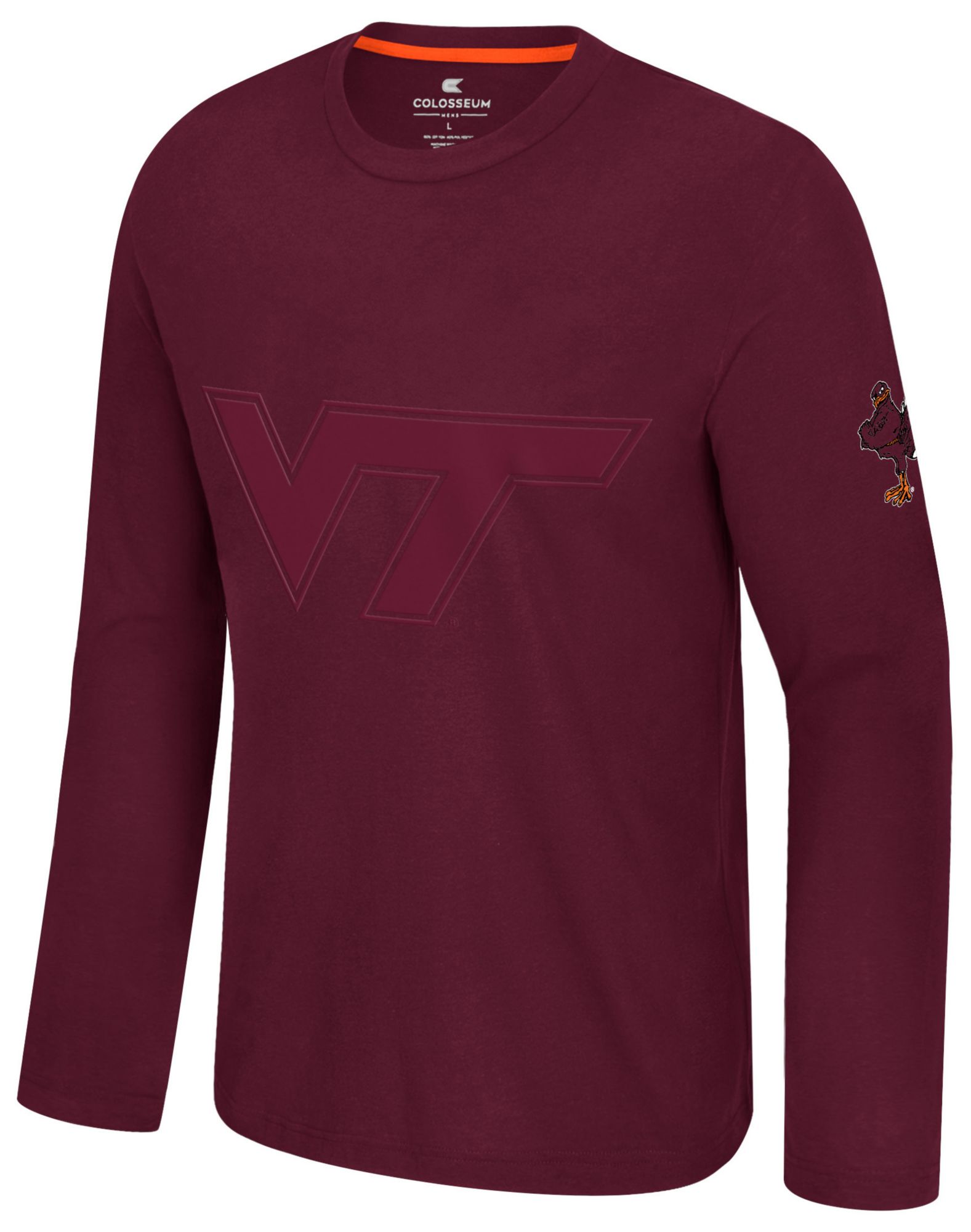 Colosseum Men's Virginia Tech Hokies Maroon Richie Long Sleeve Shirt