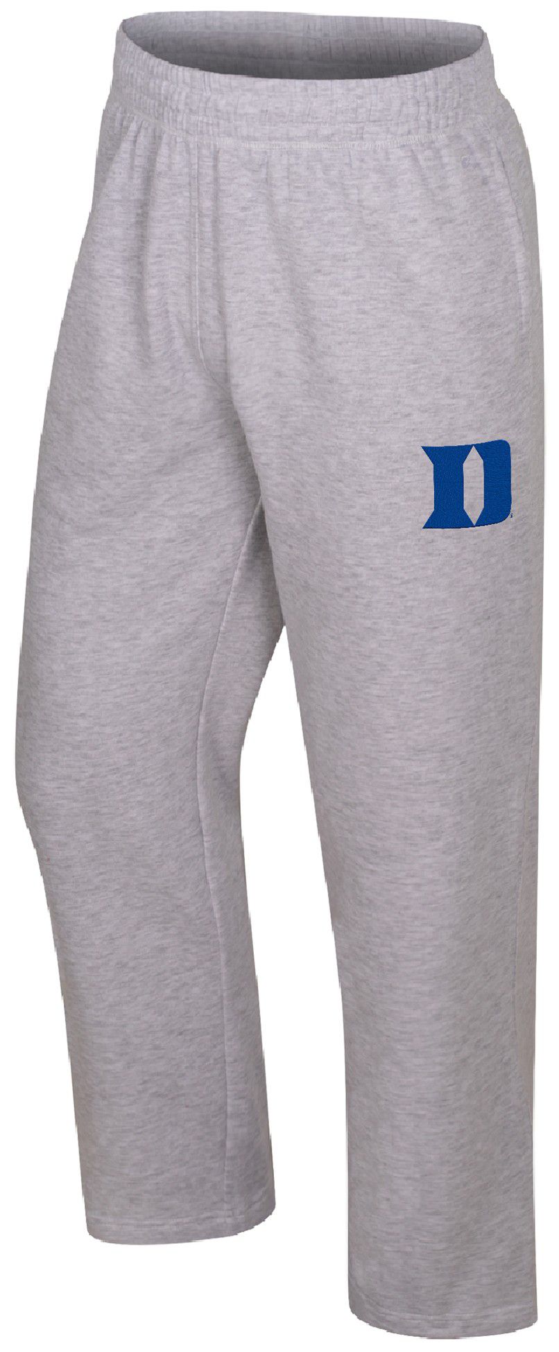 Colosseum Men's Duke Blue Devils Light Heather Gray Marcus Open Bottom Pants