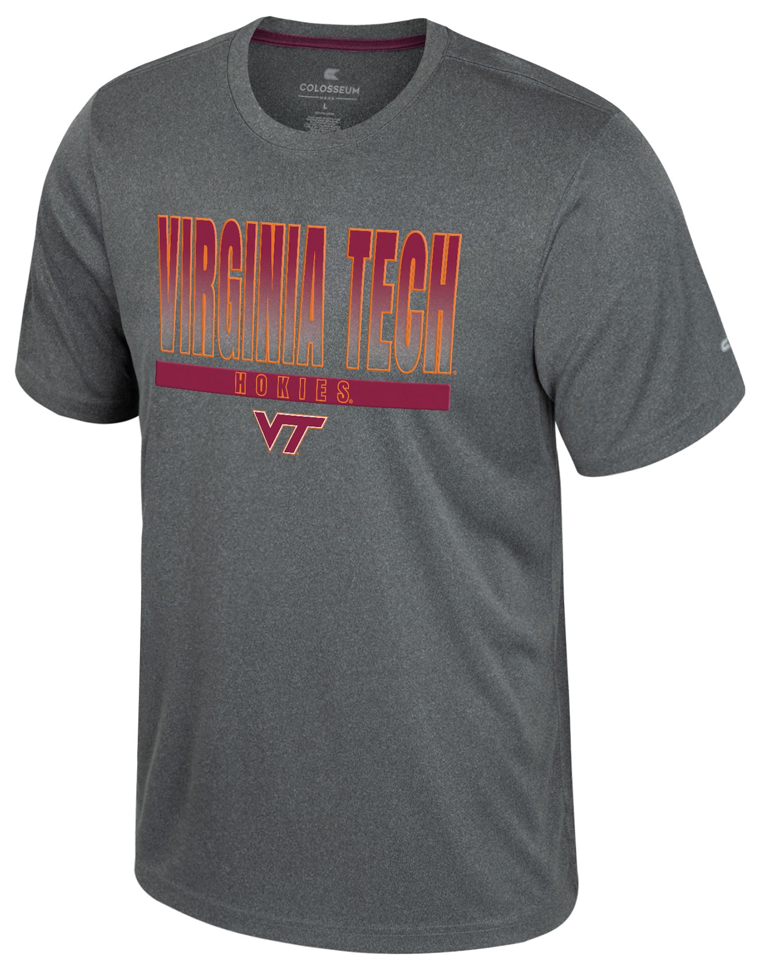 Colosseum Men's Virginia Tech Hokies Heather Charcoal Maitre D T-Shirt