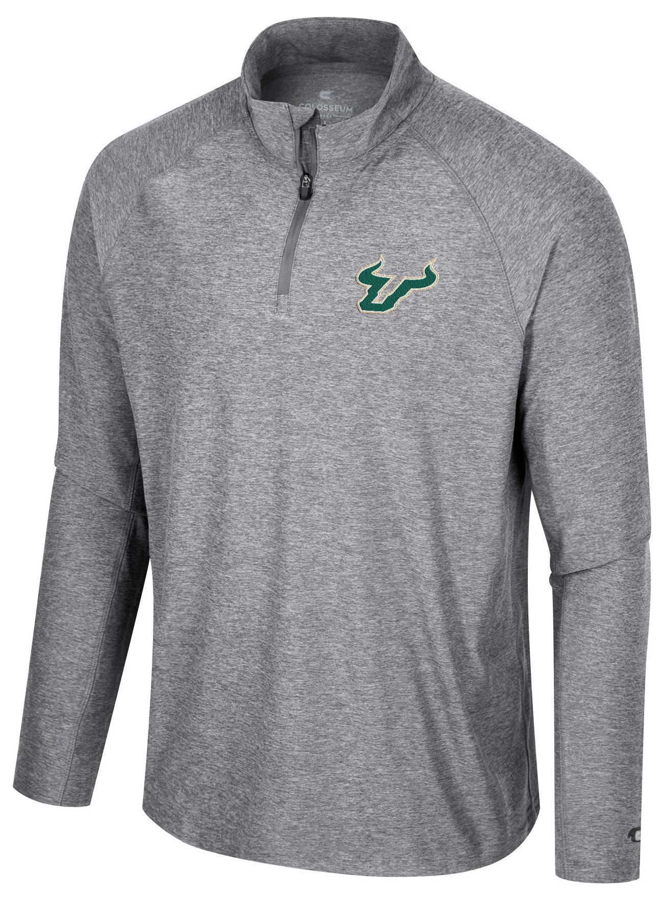 Colosseum Men's South Florida Bulls Gray 1/4 Zip Jacket