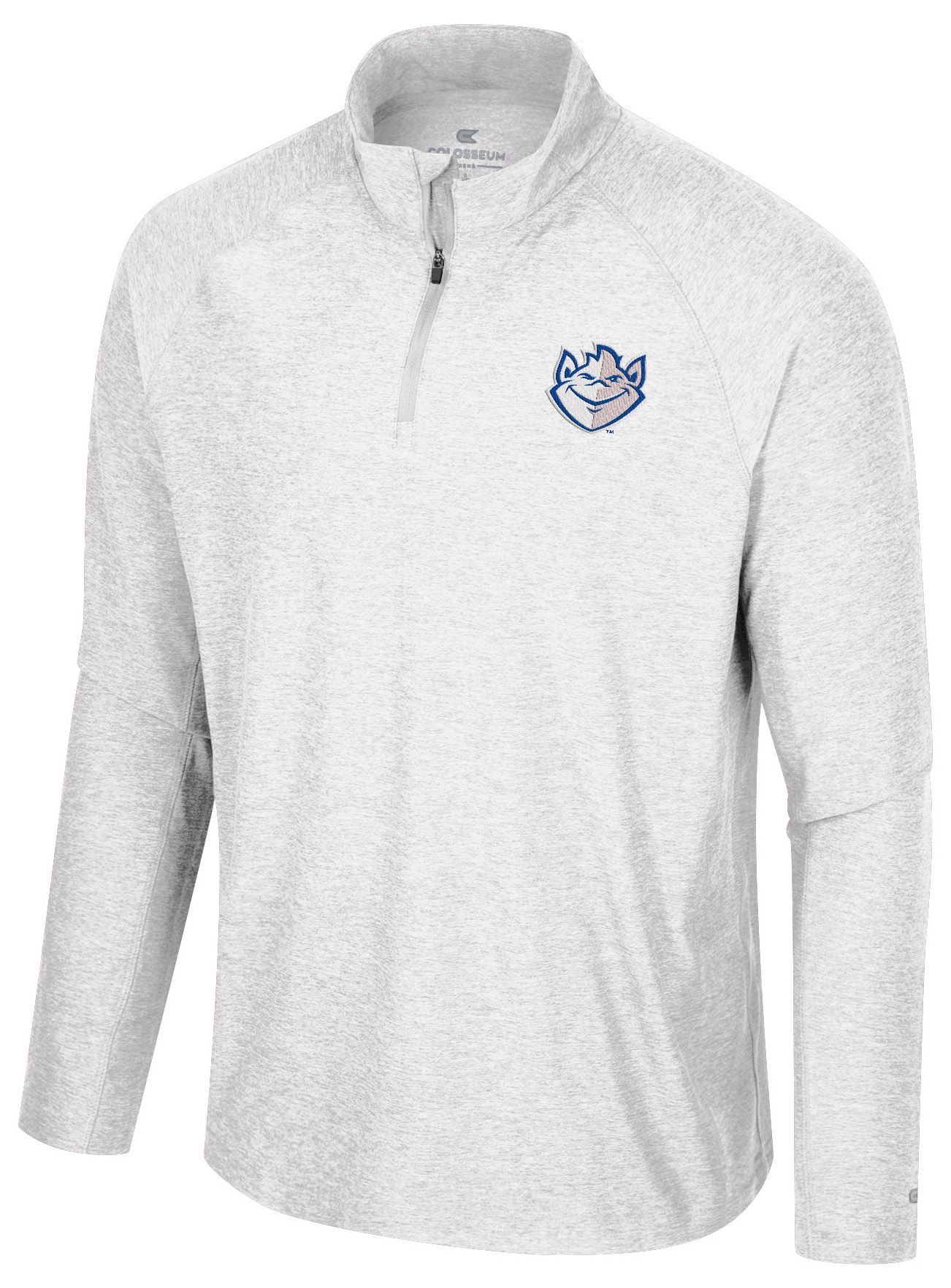 Colosseum Men's Saint Louis Billikens White 1/4 Zip Jacket