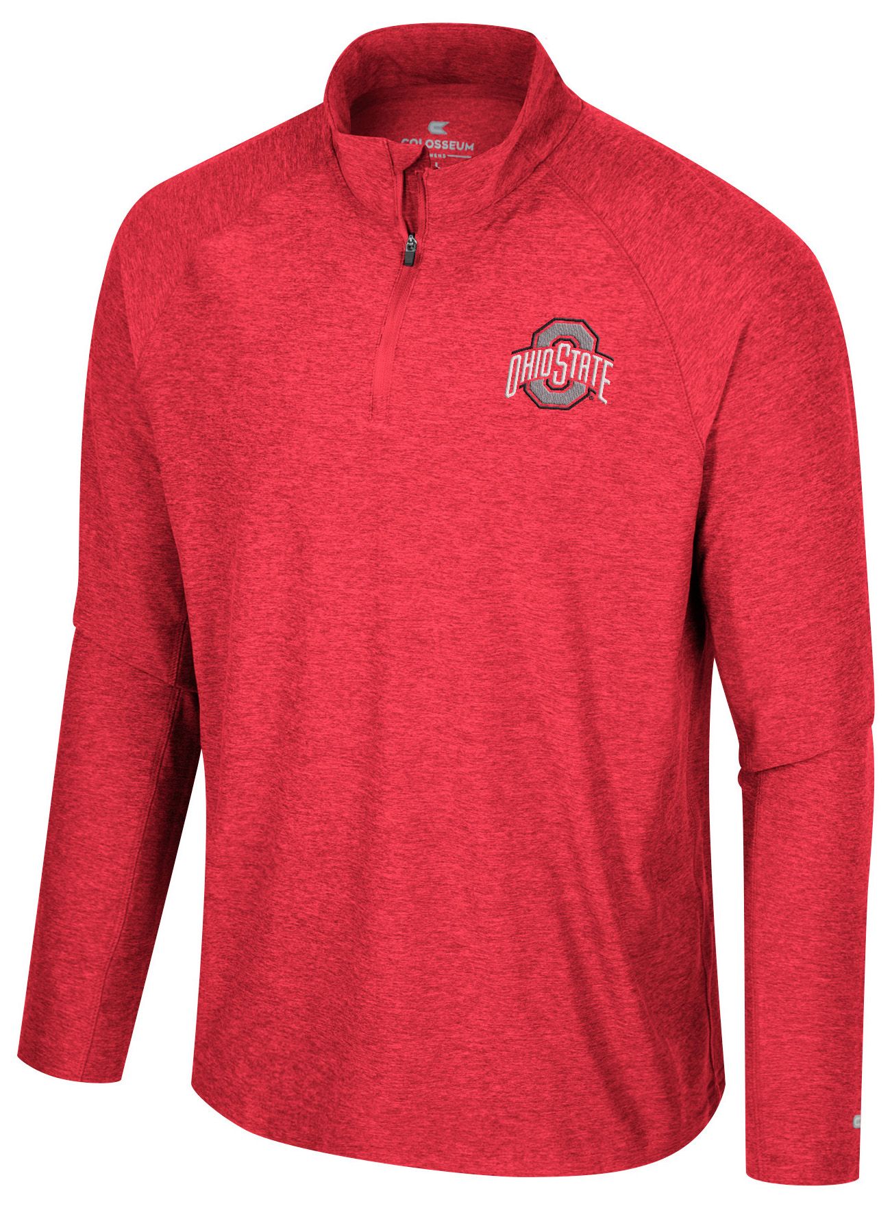 Colosseum Men's Ohio State Buckeyes Red 1/4 Zip Jacket