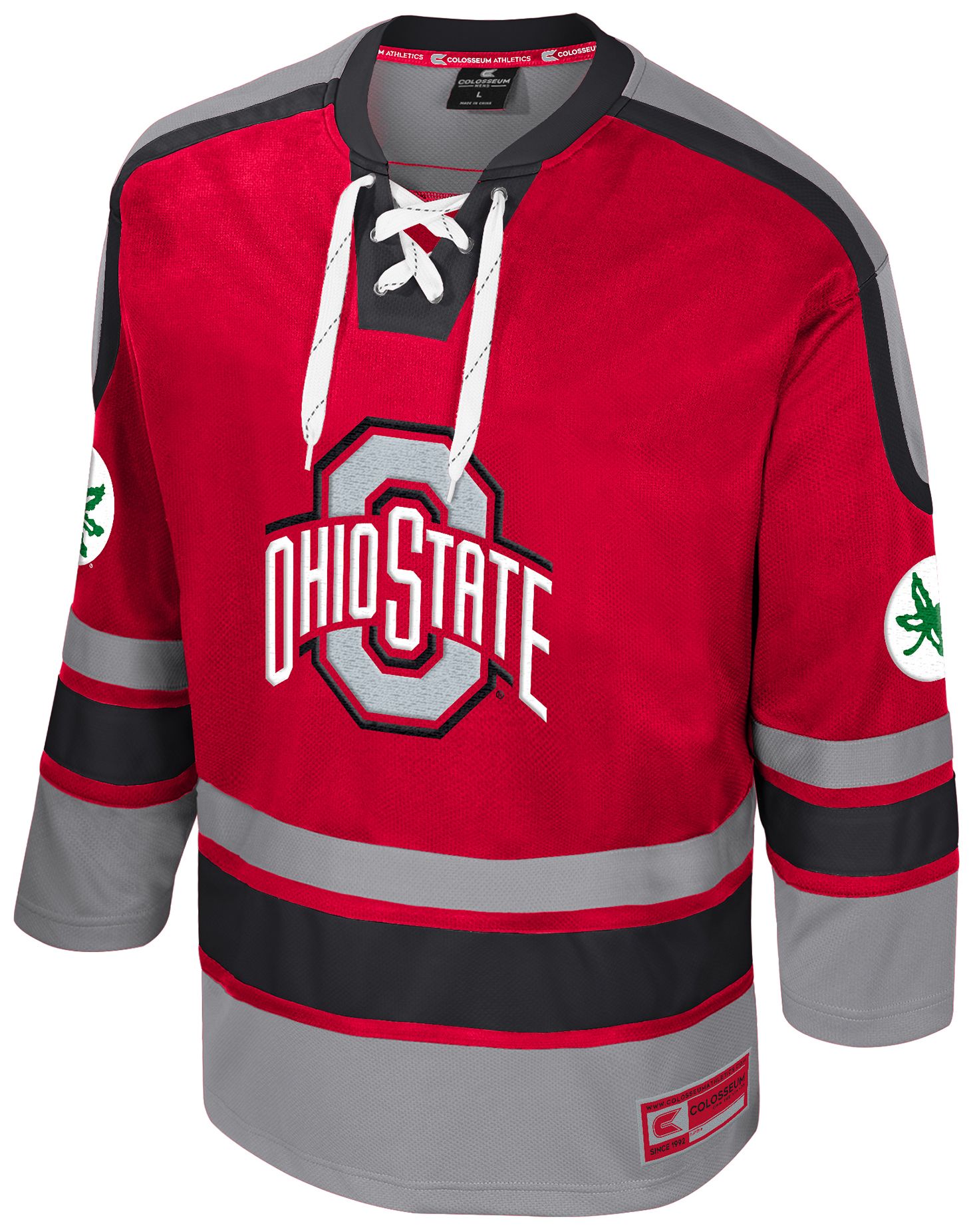 Colosseum Men's Ohio State Buckeyes Heard Hockey Jersey