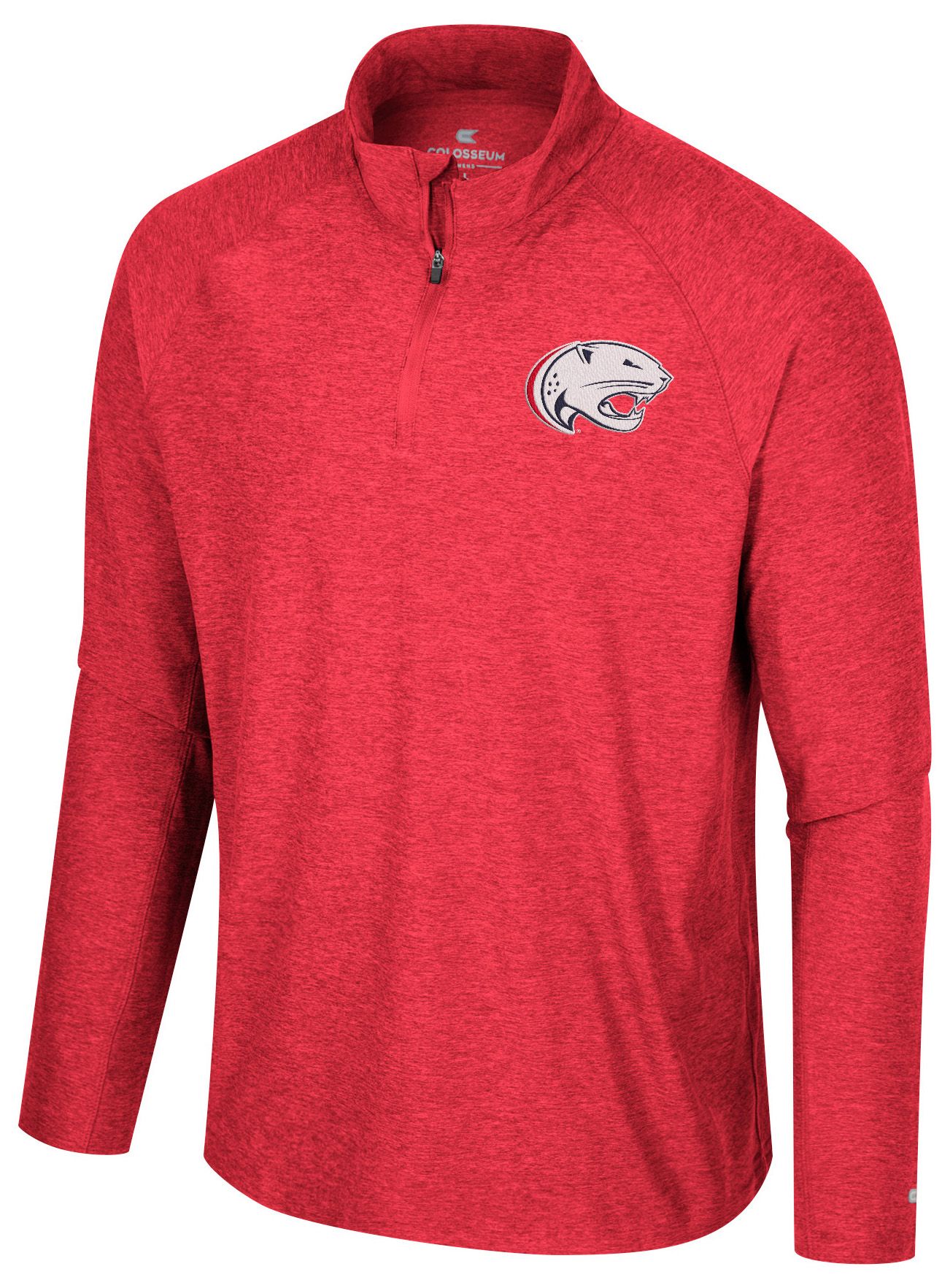 Colosseum Men's South Alabama Jaguars Red 1/4 Zip Jacket