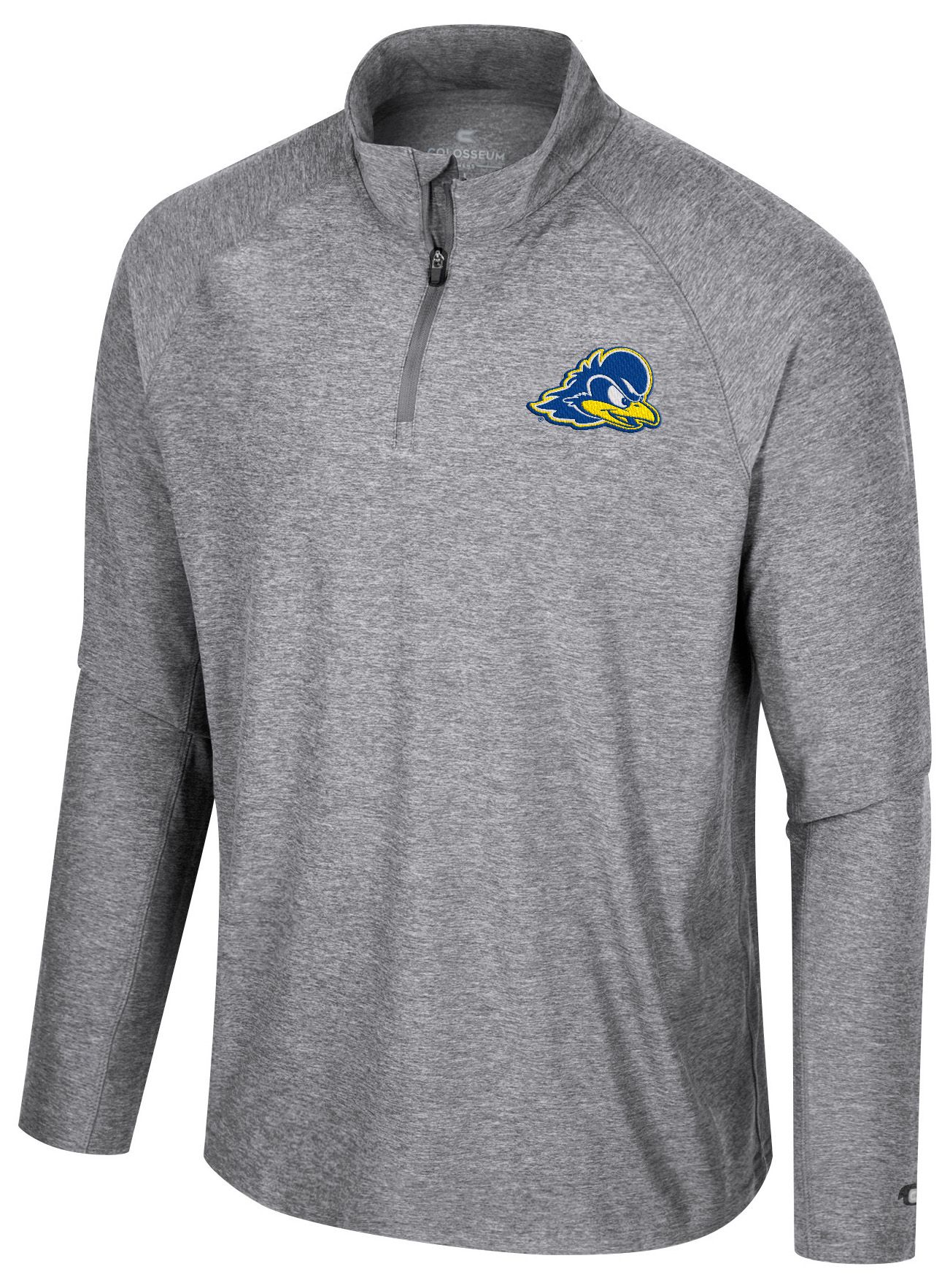 Colosseum Men's Delaware Fightin' Blue Hens Gray 1/4 Zip Jacket
