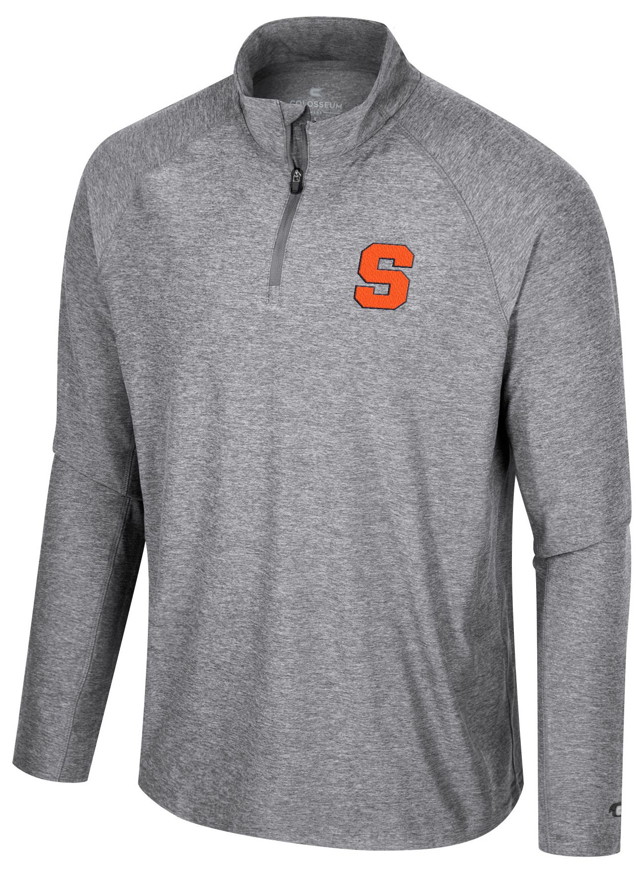 Colosseum Men's Syracuse Orange Gray 1/4 Zip Jacket