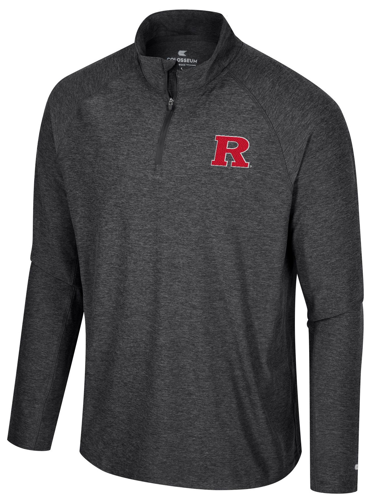 Colosseum Men's Rutgers Scarlet Knights Black 1/4 Zip Jacket
