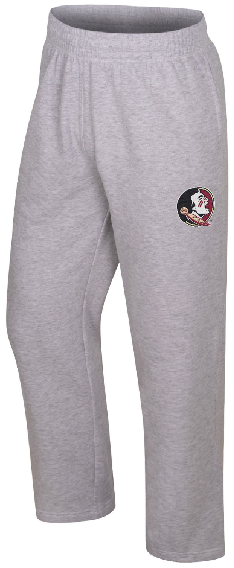 Colosseum Men's Florida State Seminoles Light Heather Gray Marcus Open Bottom Pants