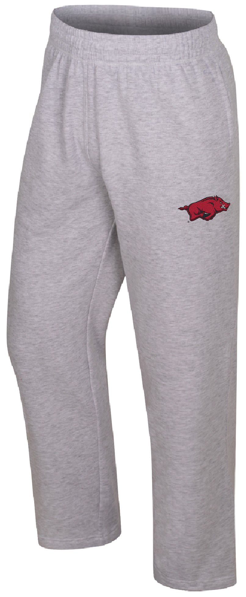 Colosseum Men's Arkansas Razorbacks Light Heather Gray Marcus Open Bottom Pants