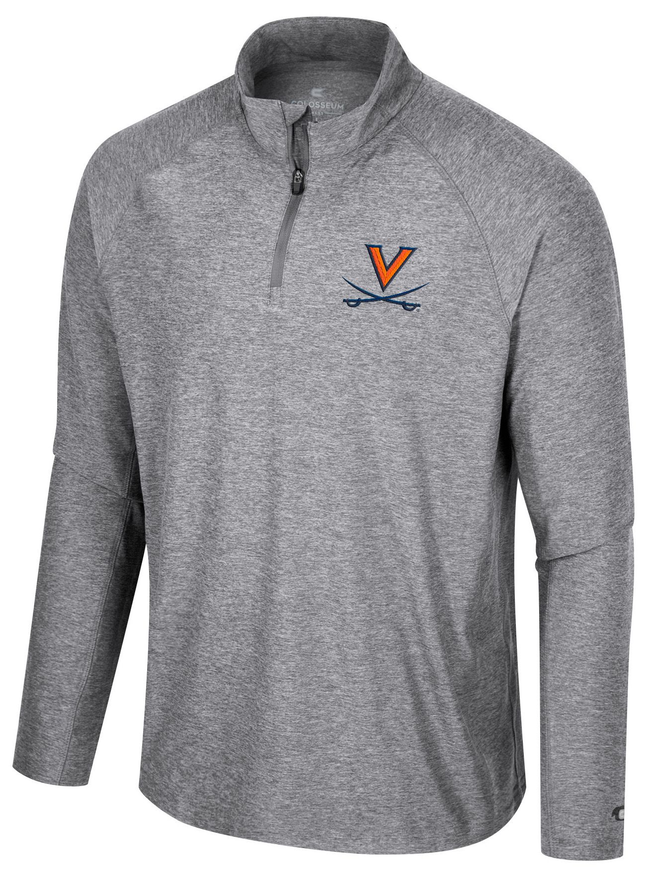 Colosseum Men's Virginia Cavaliers Gray 1/4 Zip Jacket
