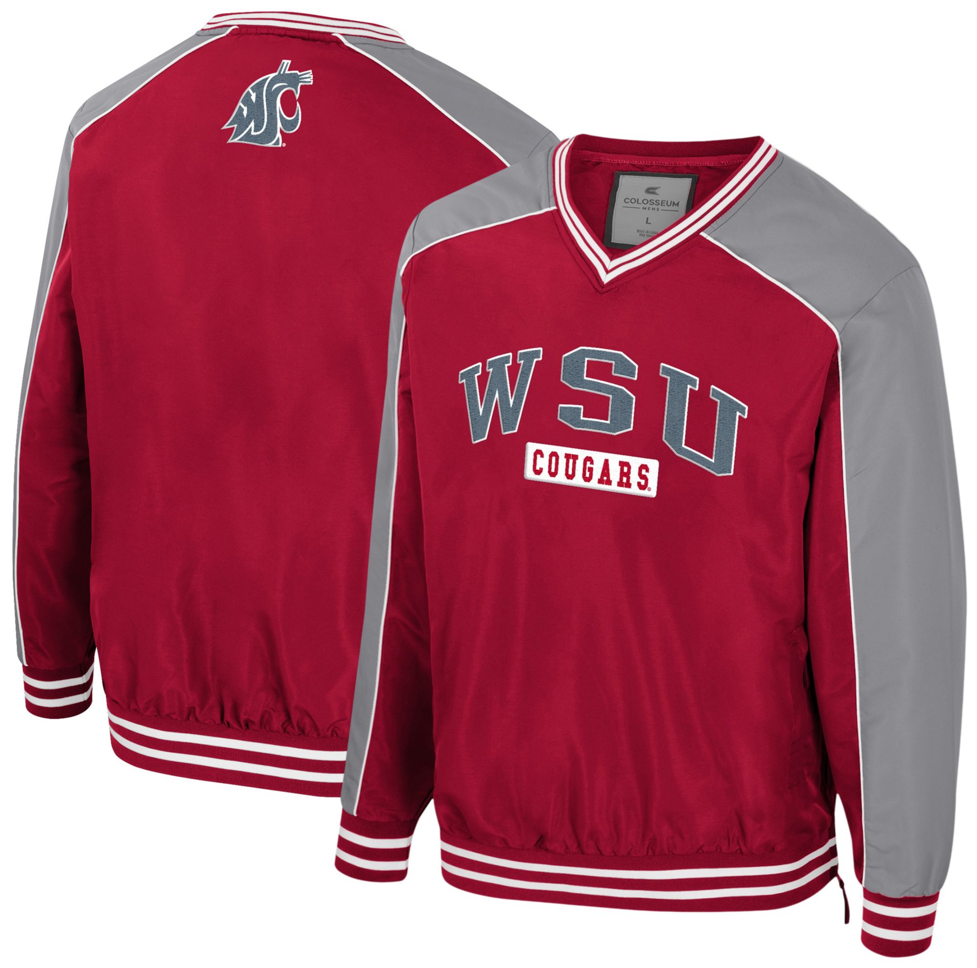Colosseum Men's Washington State Cougars Coach Jacket