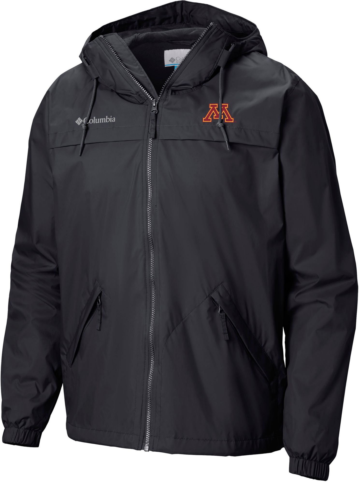 Columbia Men's Minnesota Golden Gophers Full Zip Oroville Jacket, XXL, Black