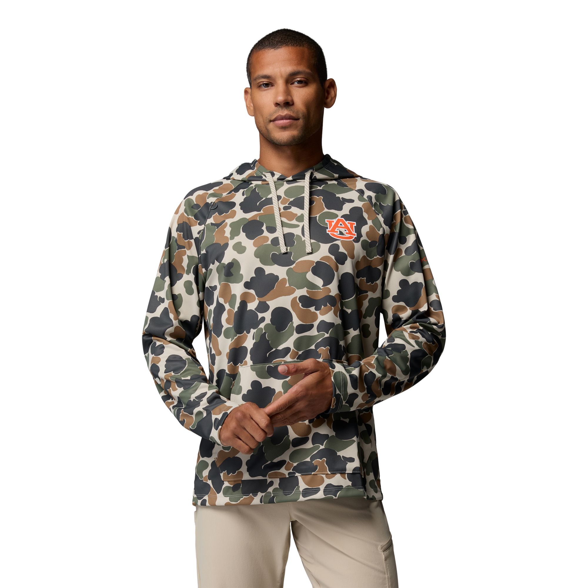 Columbia Men's Auburn Tigers Camo Wild Cast Hoodie