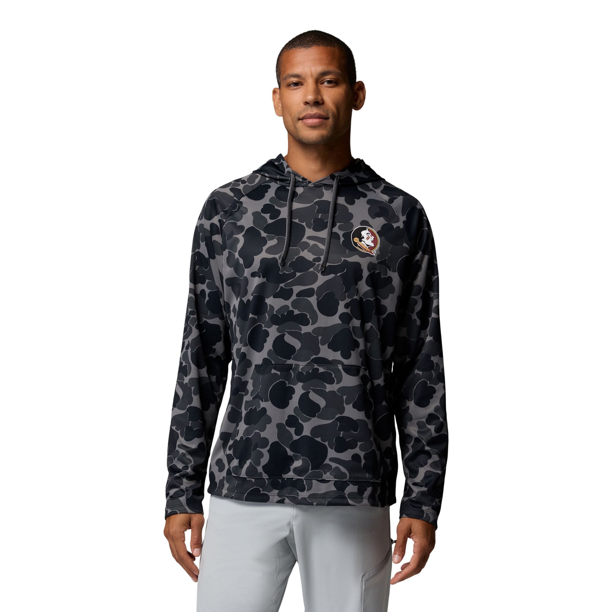 Columbia Men's Florida State Seminoles Camo Wild Cast Hoodie