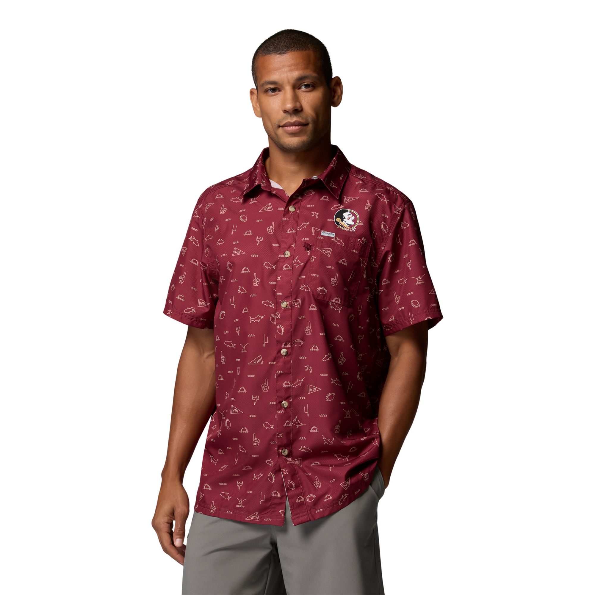 Columbia Men's Florida State Seminoles Cabernet Super Slack Tide Fame Frenzy T-Shirt