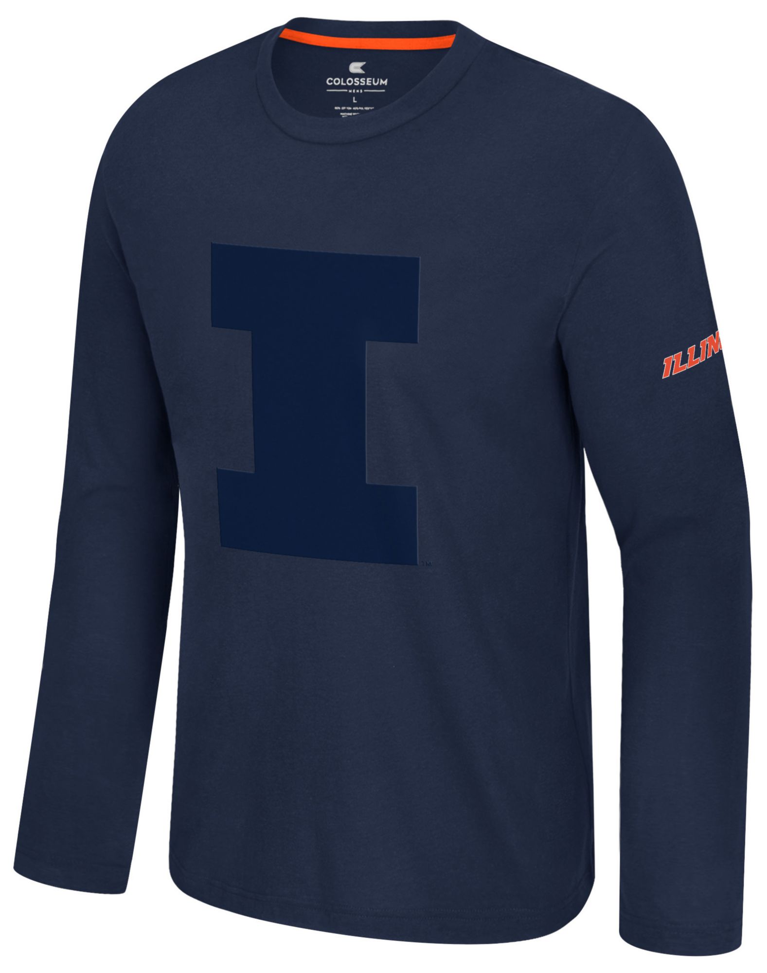 Colosseum Men's Illinois Fighting Illini Navy Richie Long Sleeve Shirt
