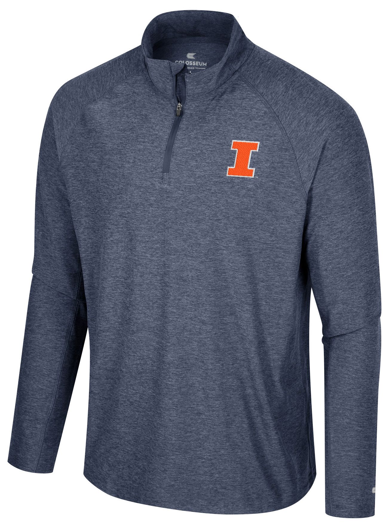 Colosseum Men's Illinois Fighting Illini Navy 1/4 Zip Jacket
