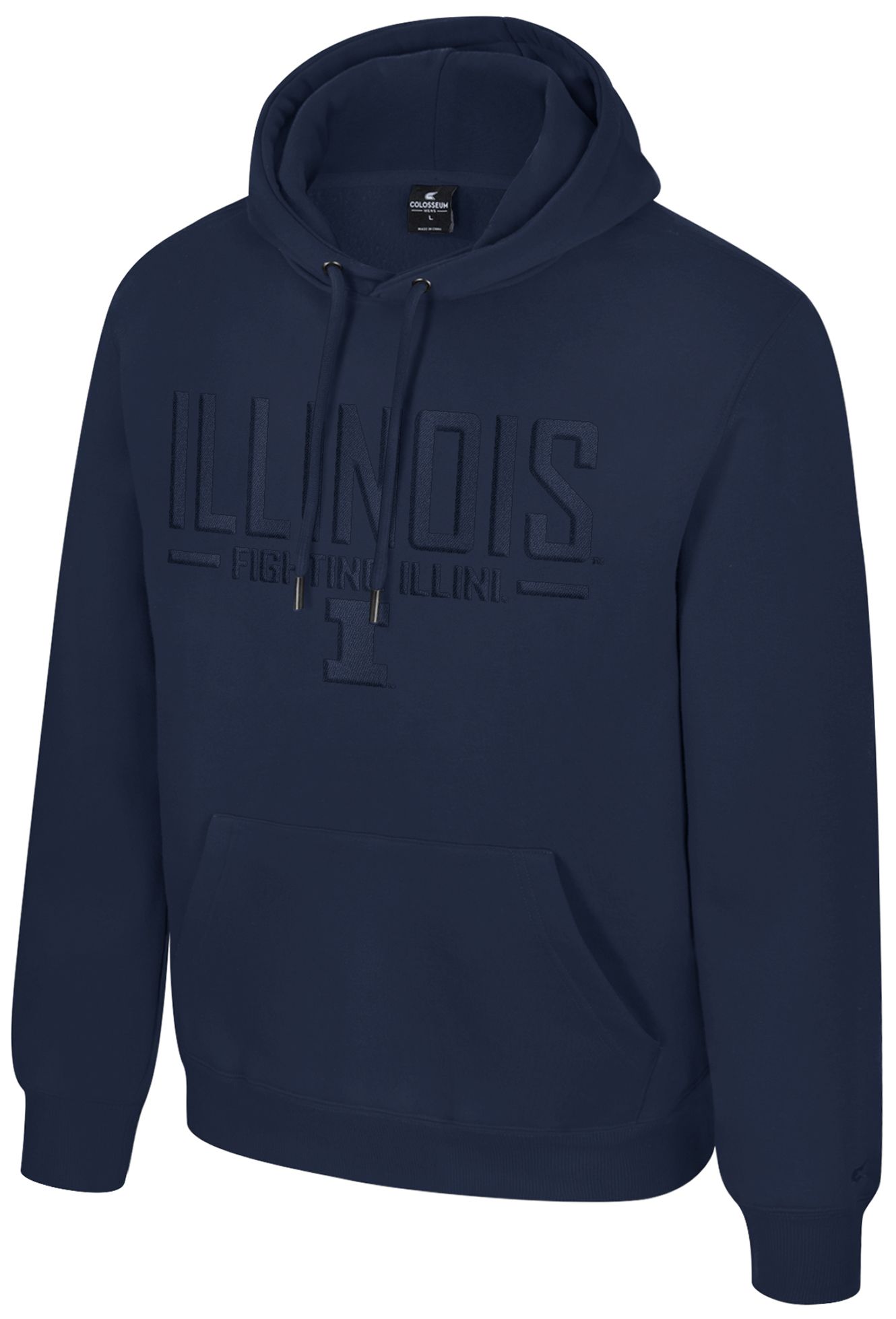 Colosseum Men's Illinois Fighting Illini Navy Mikey Tonal Hoodie