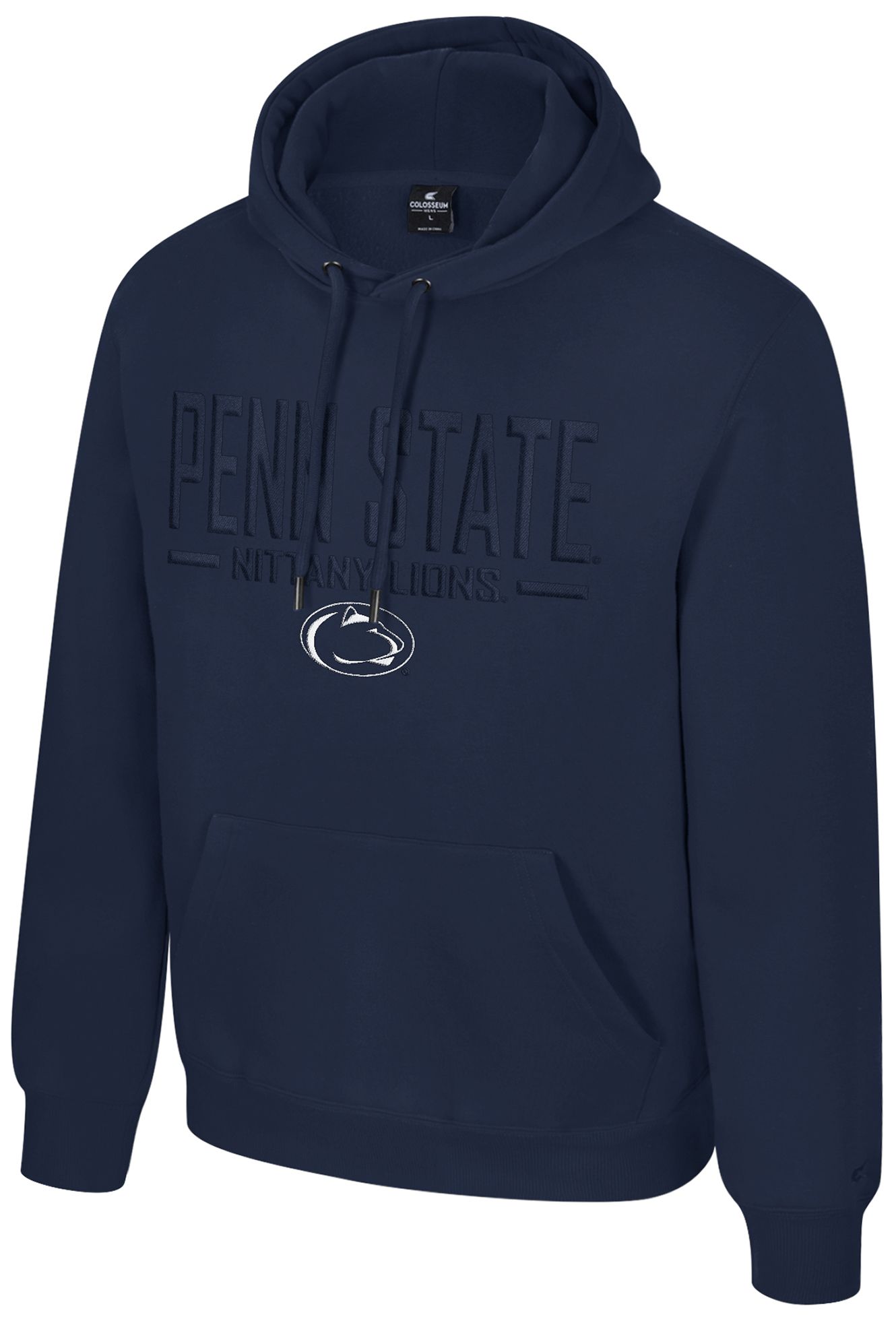 Colosseum Men's Penn State Nittany Lions Navy Mikey Tonal Hoodie