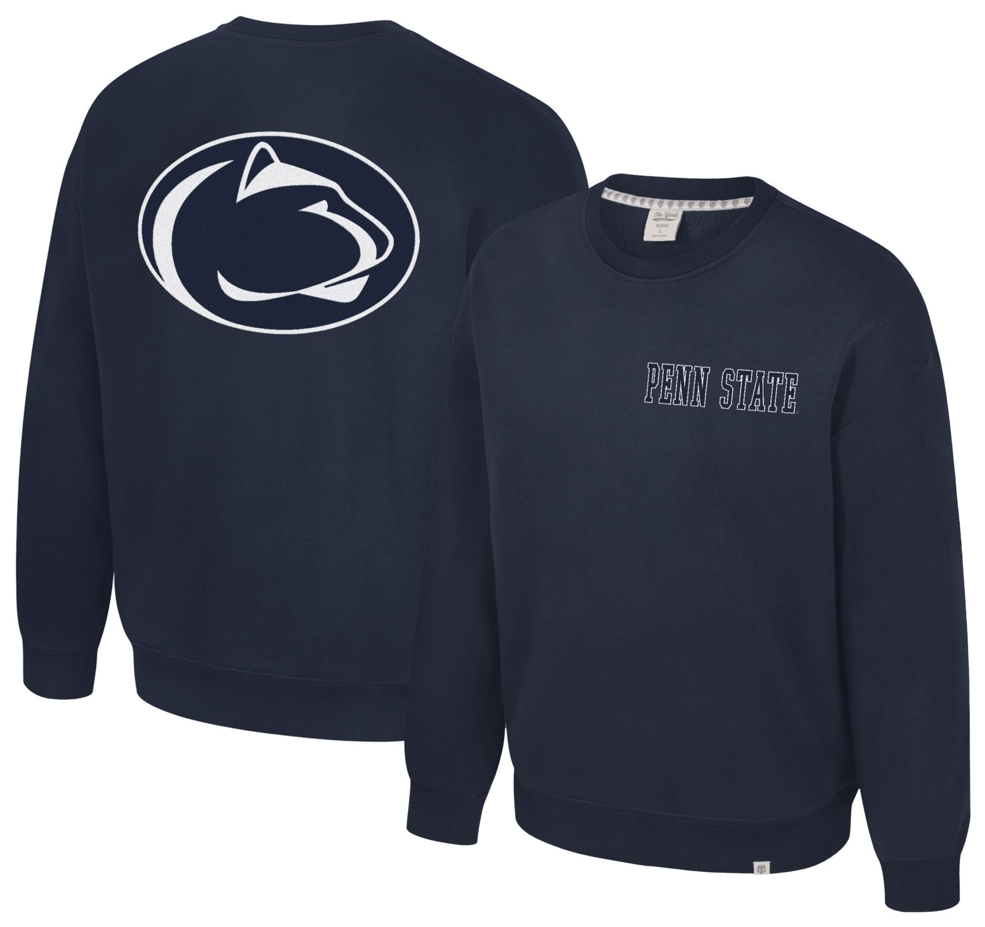 Colosseum Men's Penn State Nittany Lions Navy Super-Rich Vintage Crewneck Sweatshirt