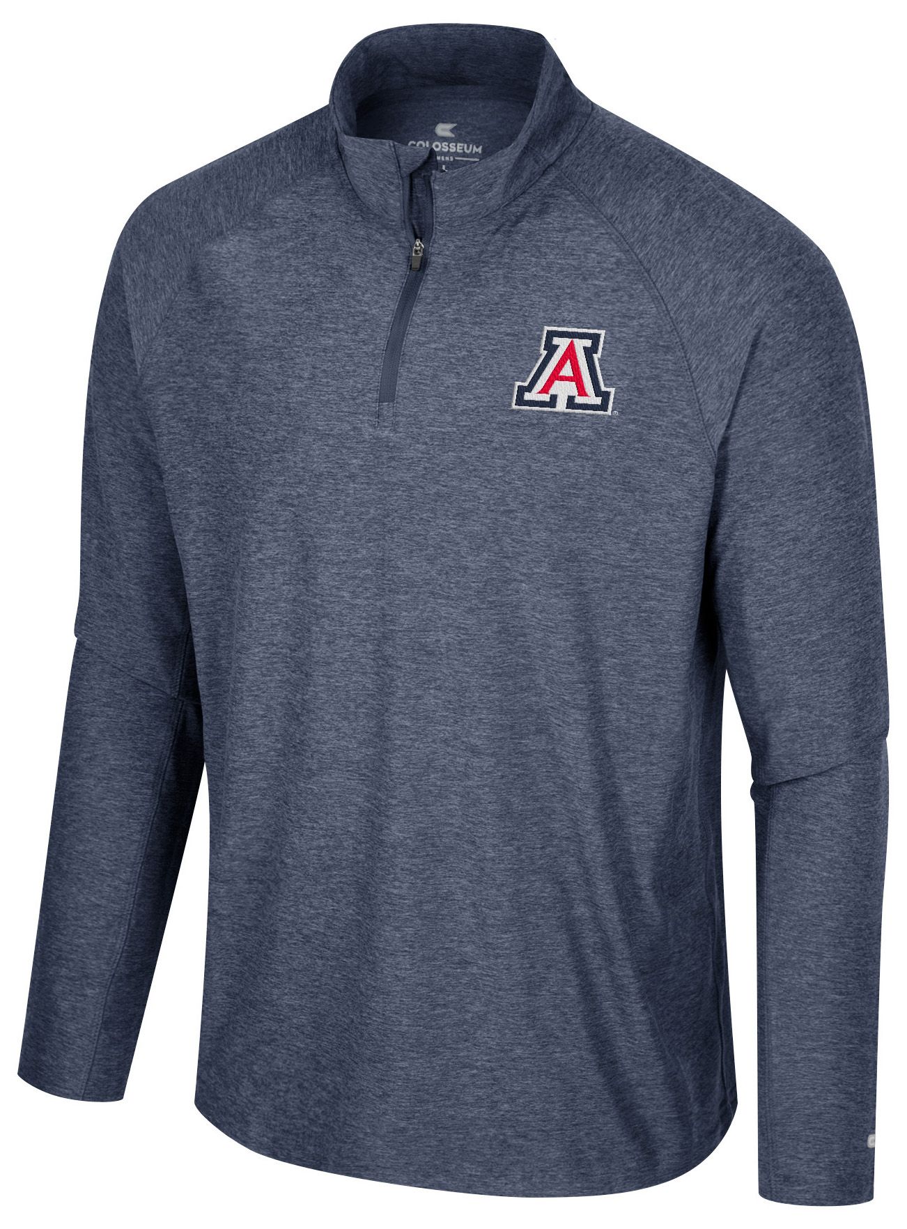 Colosseum Men's Arizona Wildcats Navy 1/4 Zip Jacket