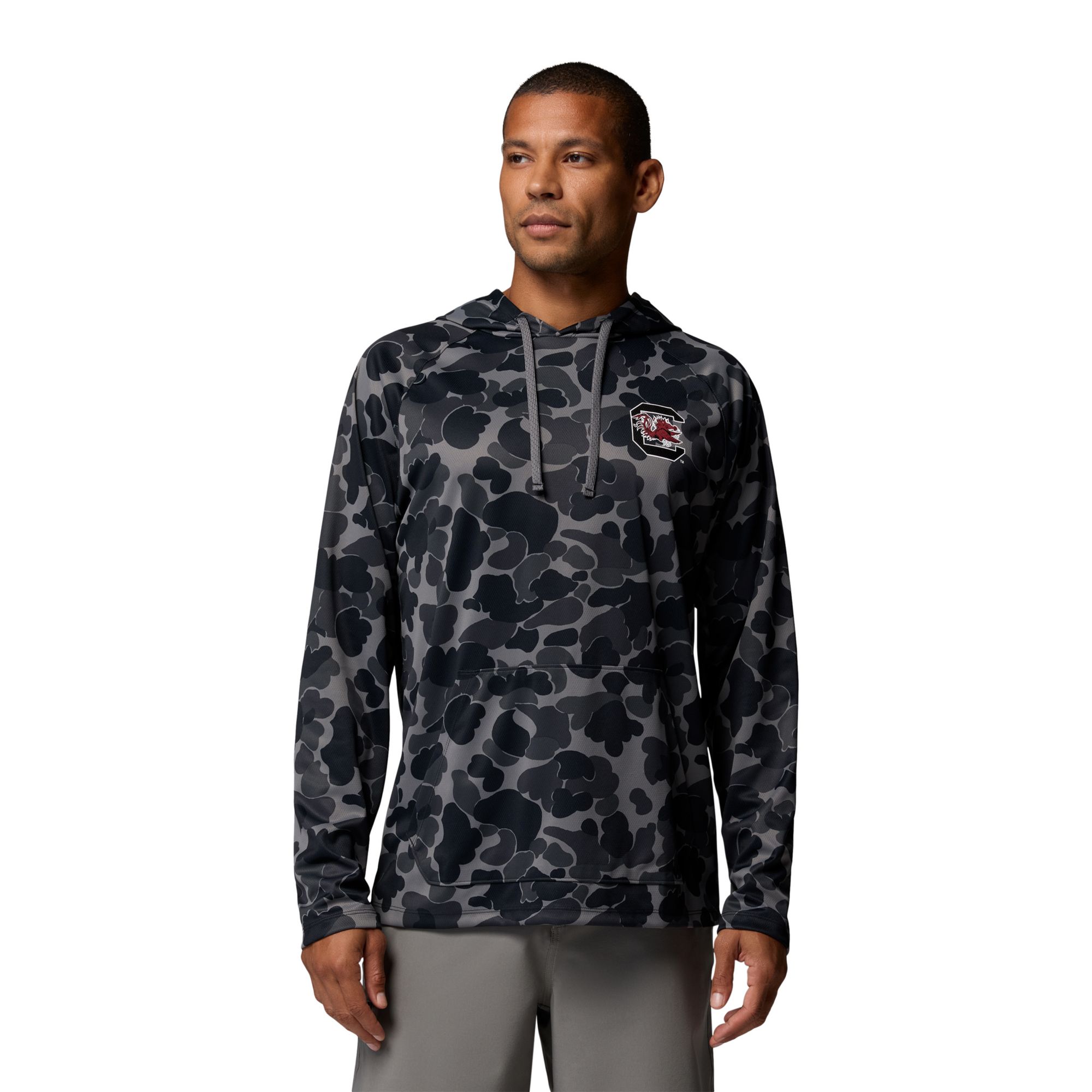 Columbia Men's South Carolina Gamecocks Camo Wild Cast Hoodie