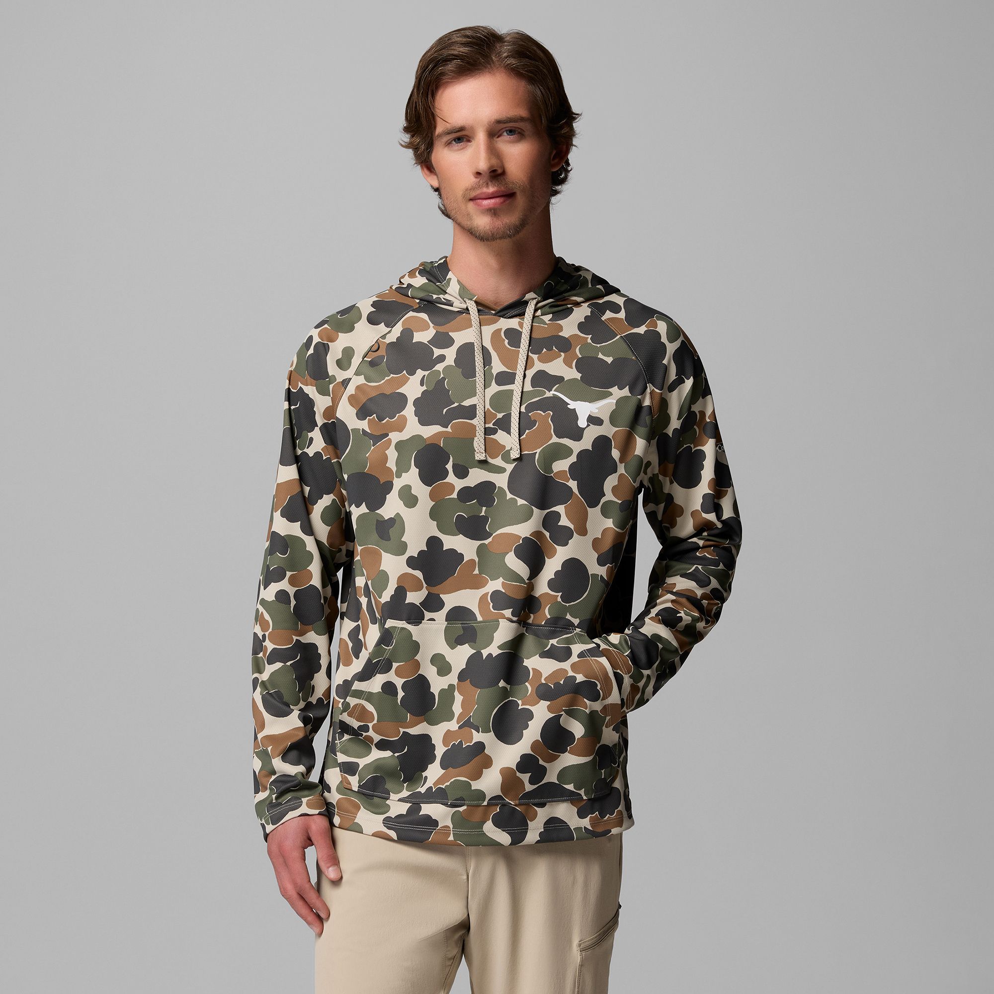 Columbia Men's Texas Longhorns Camo Wild Cast Hoodie
