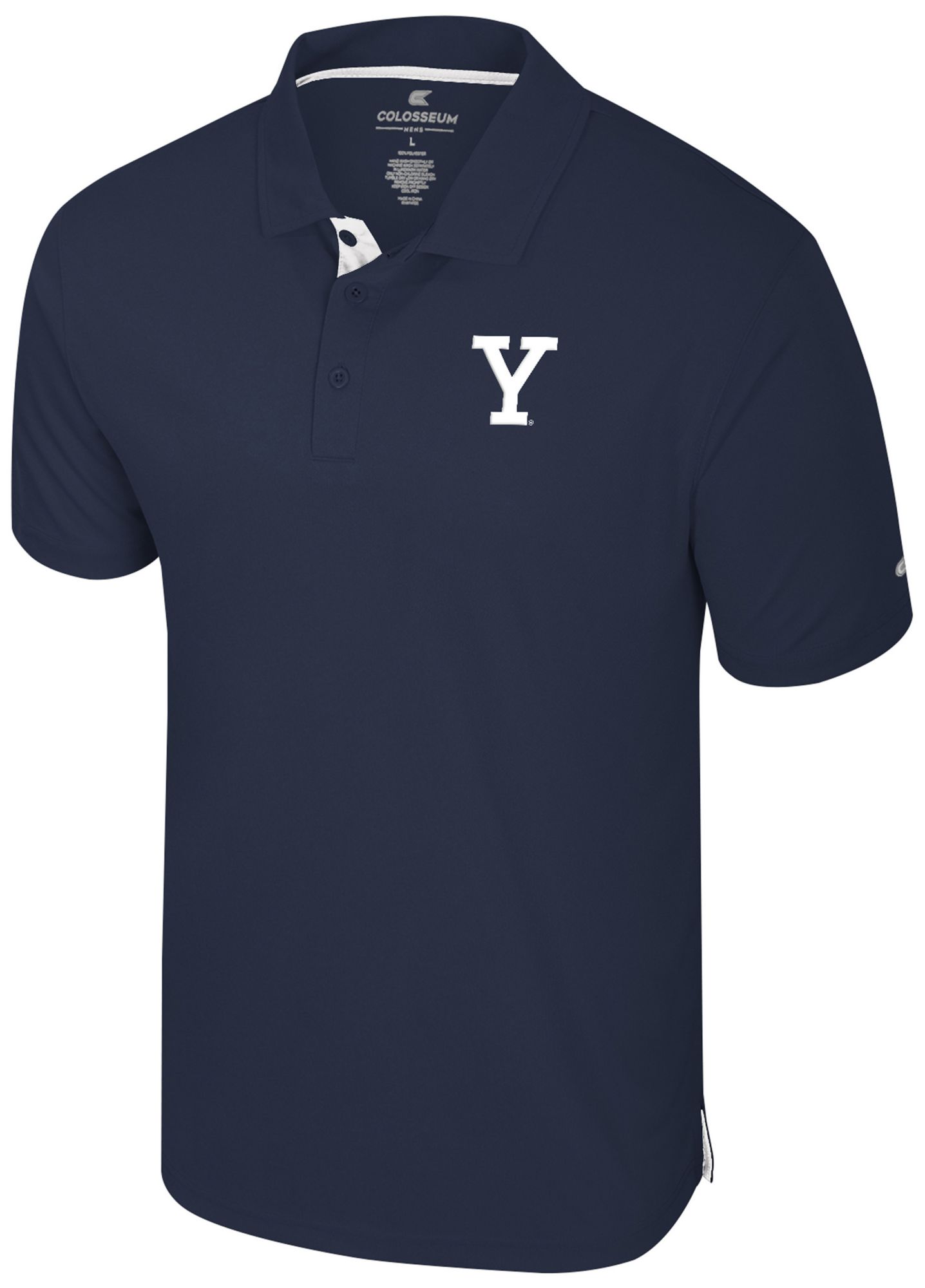 Colosseum Men's Yale Bulldogs Navy Polo