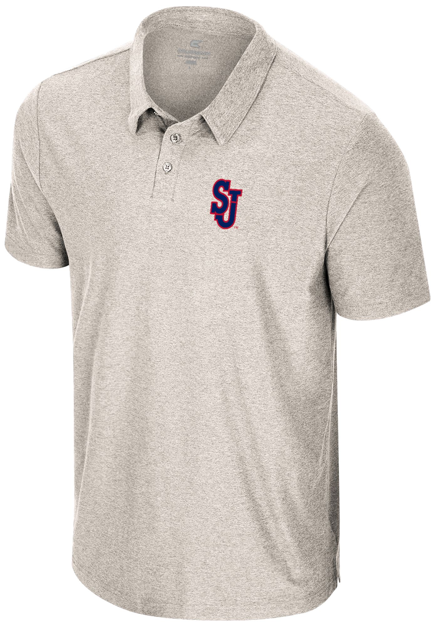 Colosseum Men's St. John's Red Storm Grey Polo