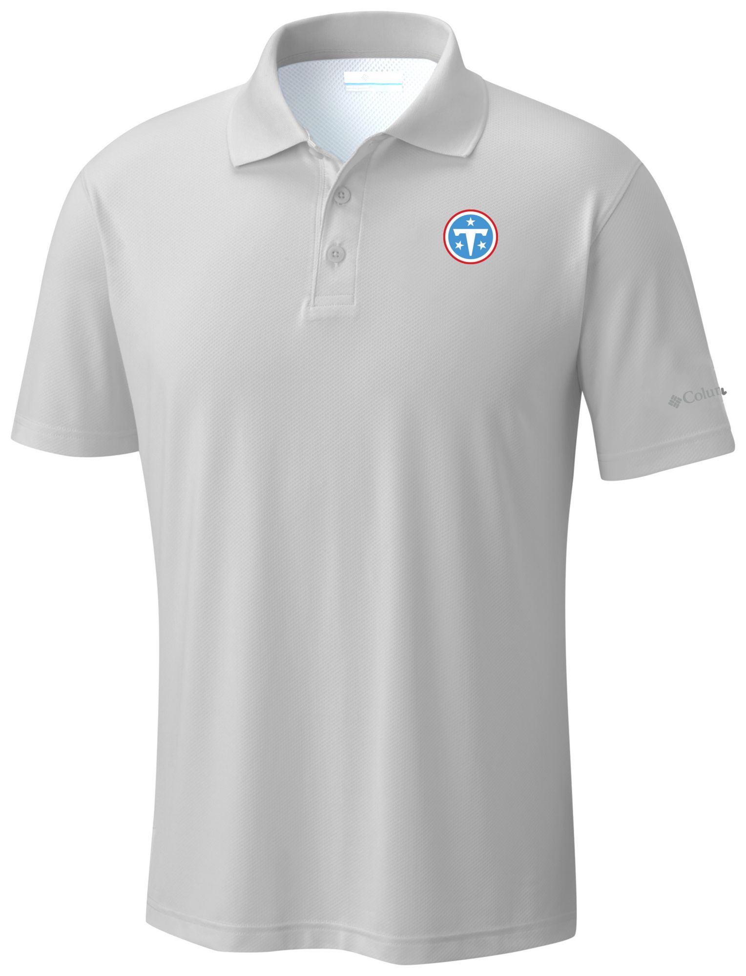 Columbia Men's Tennessee Titans White Low Drag Offshore Polo