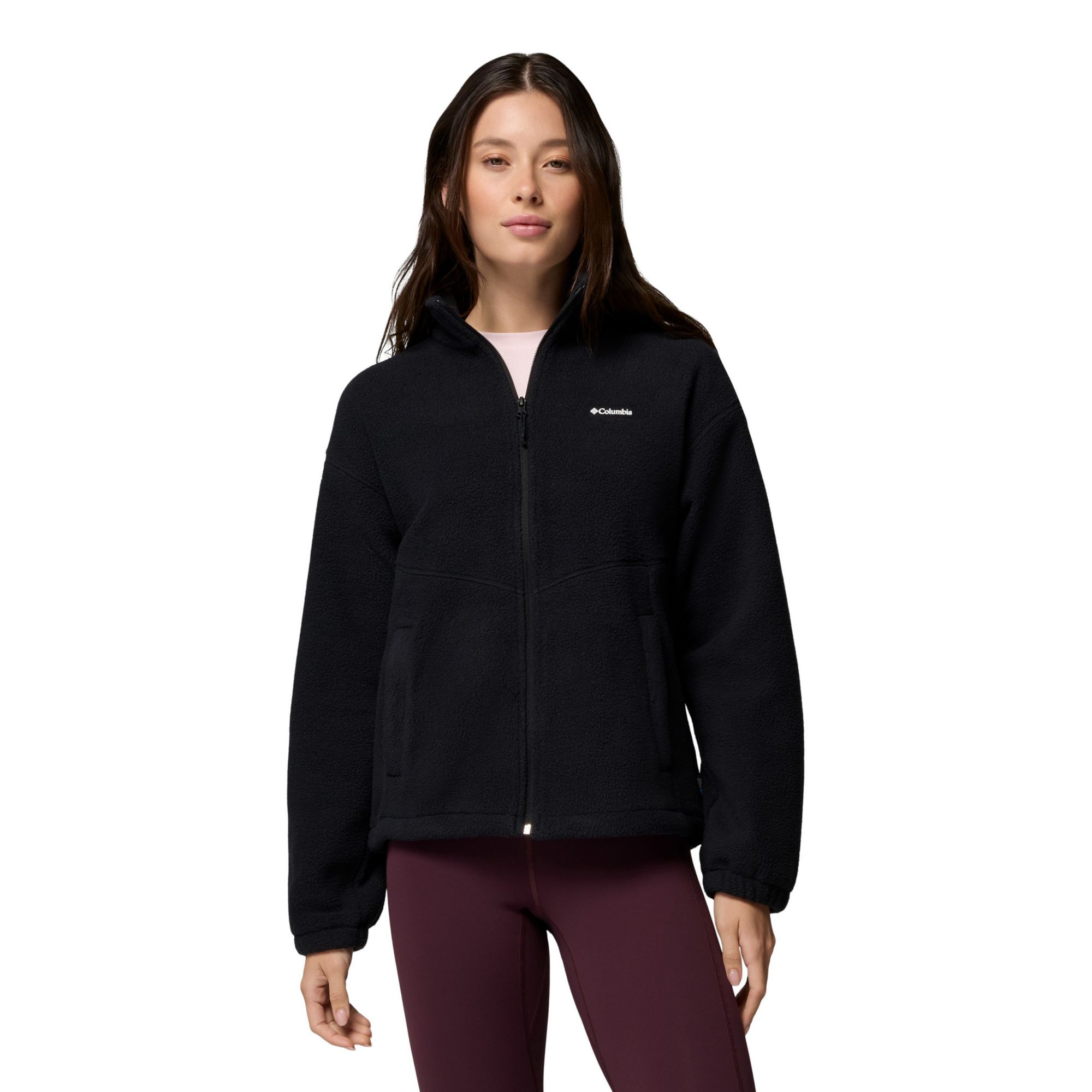 Columbia Women's Timber Meadow Full-Zip Fleece Jacket - Black