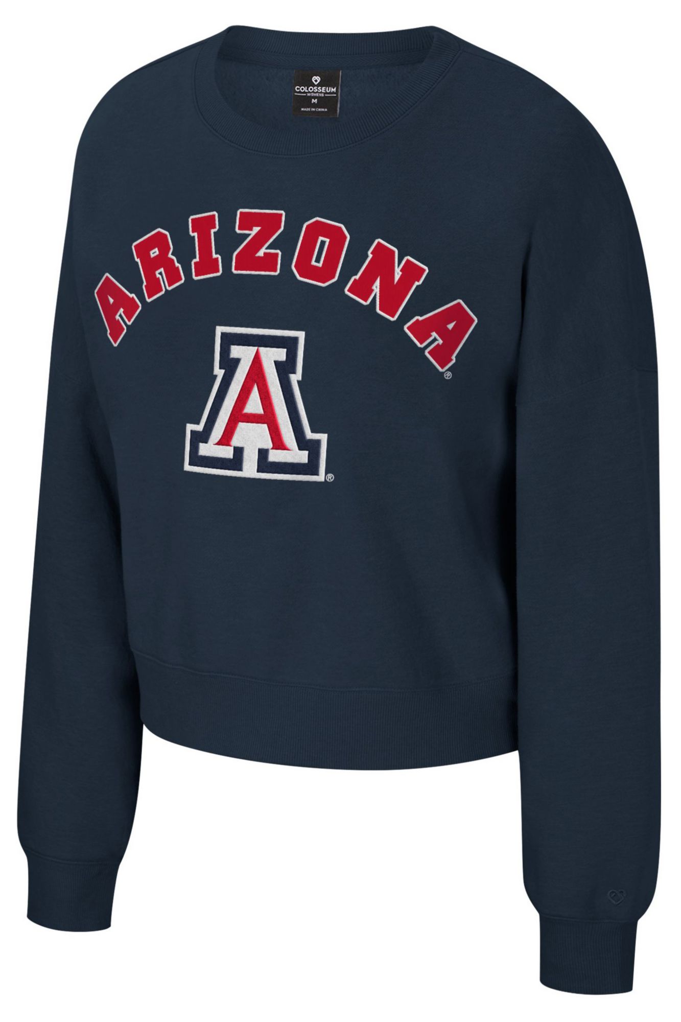 Colosseum Women's Arizona Wildcats Navy Crewneck Sweatshirt