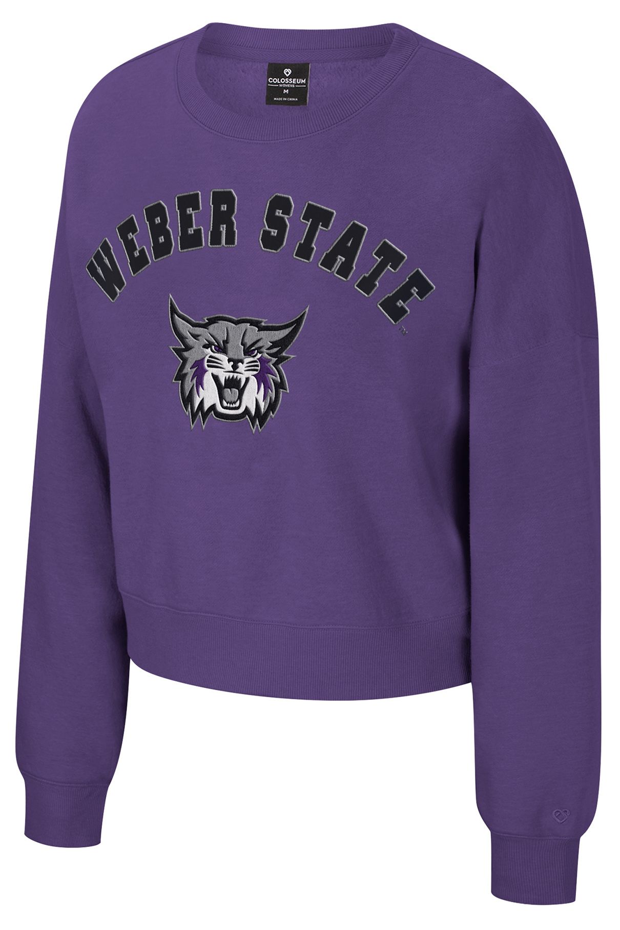 Colosseum Women's Weber State Wildcats Purple Crewneck Sweatshirt