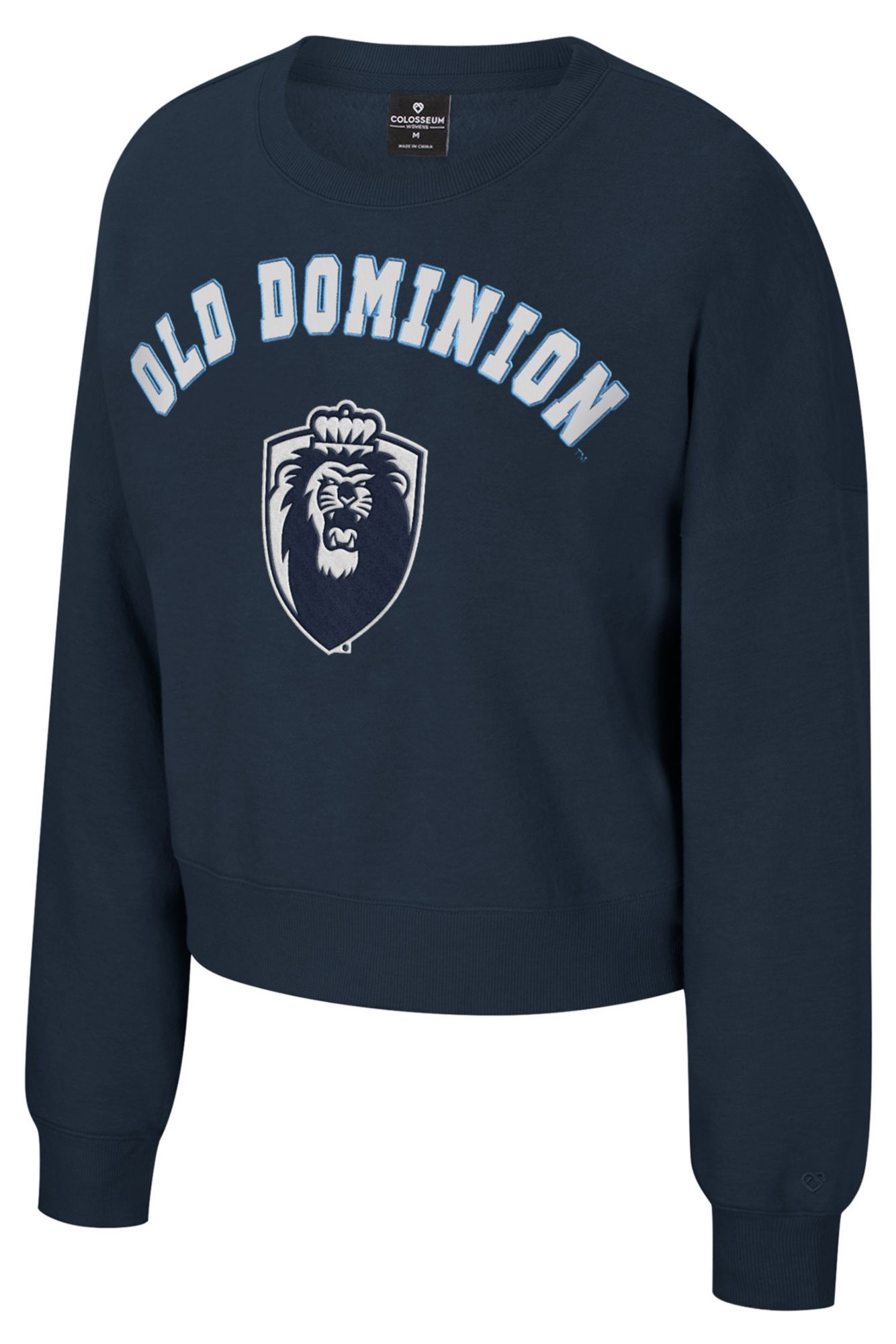 Colosseum Women's Old Dominion Monarchs Navy Crewneck Sweatshirt