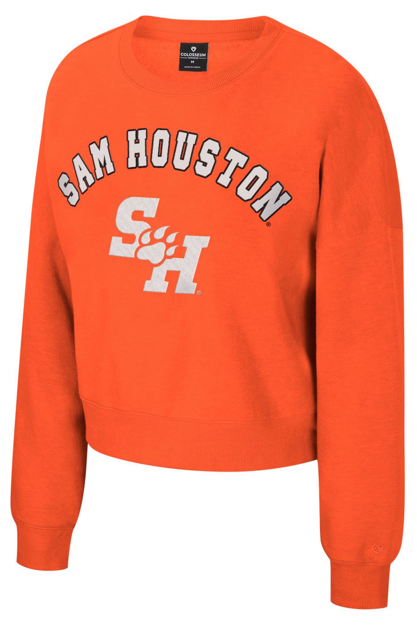 Colosseum Women's Sam Houston Bearkats Orange Crewneck Sweatshirt