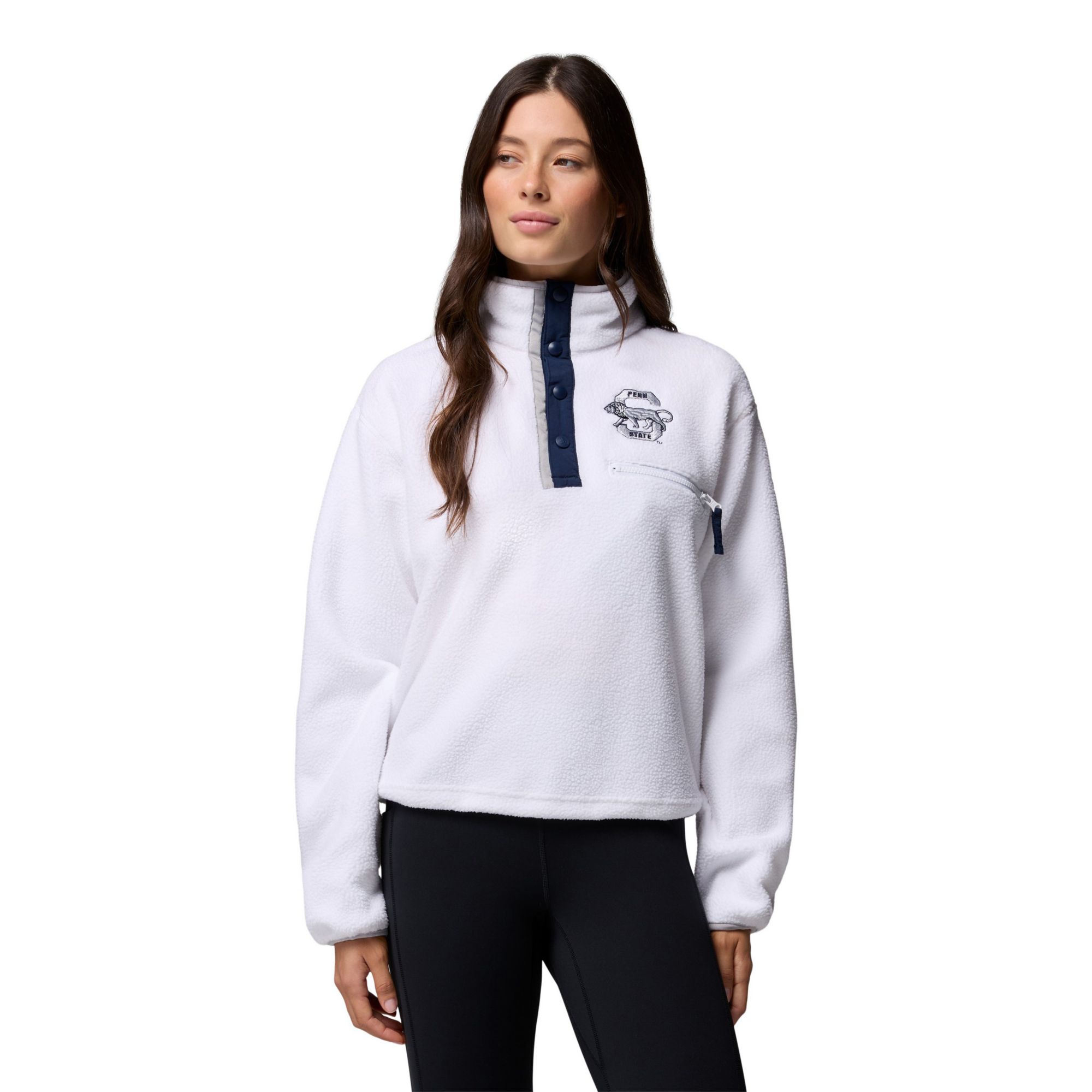 Columbia Women's Penn State Nittany Lions Helvetia Half Snap Fleece Pullover