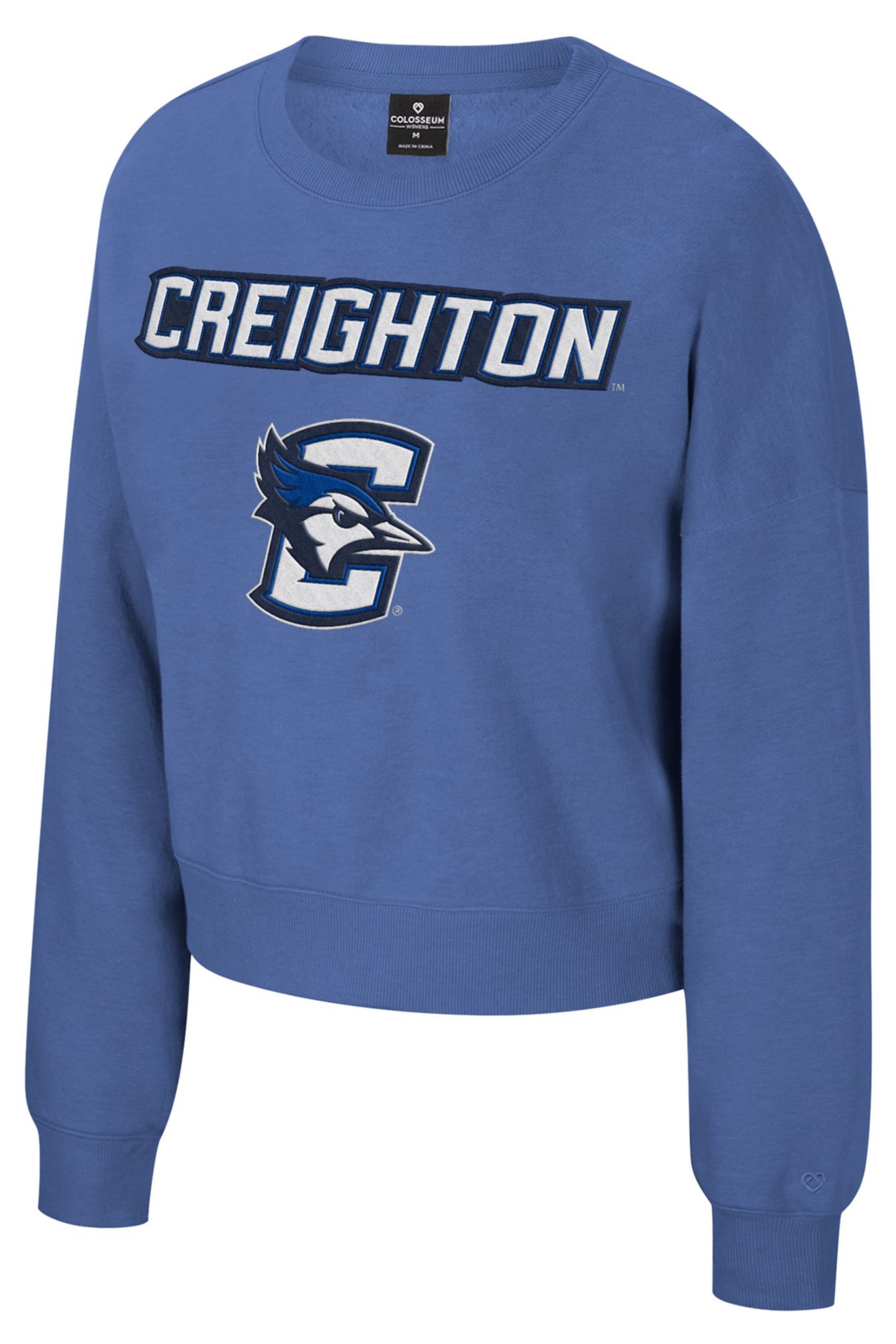 Colosseum Women's Creighton Bluejays Royal Crewneck Sweatshirt