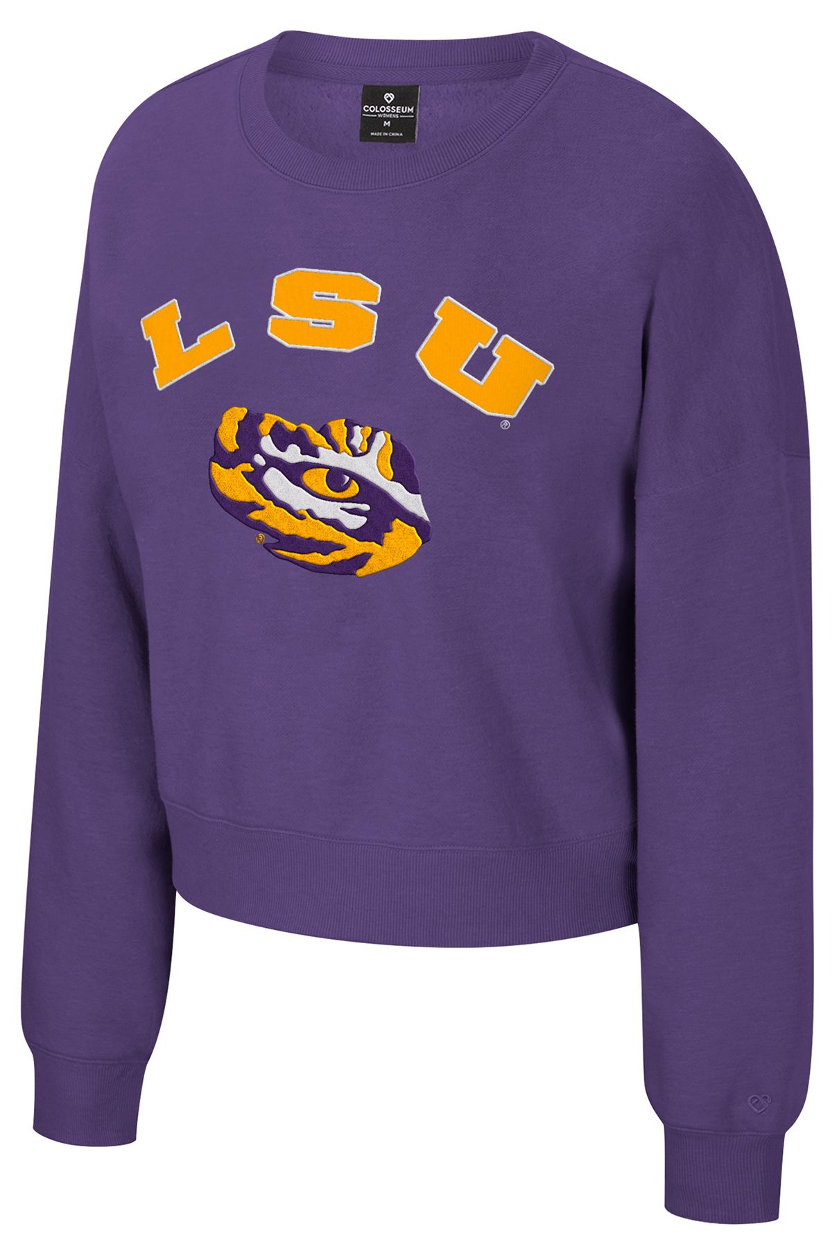 Colosseum Women's LSU Tigers Purple Crewneck Sweatshirt