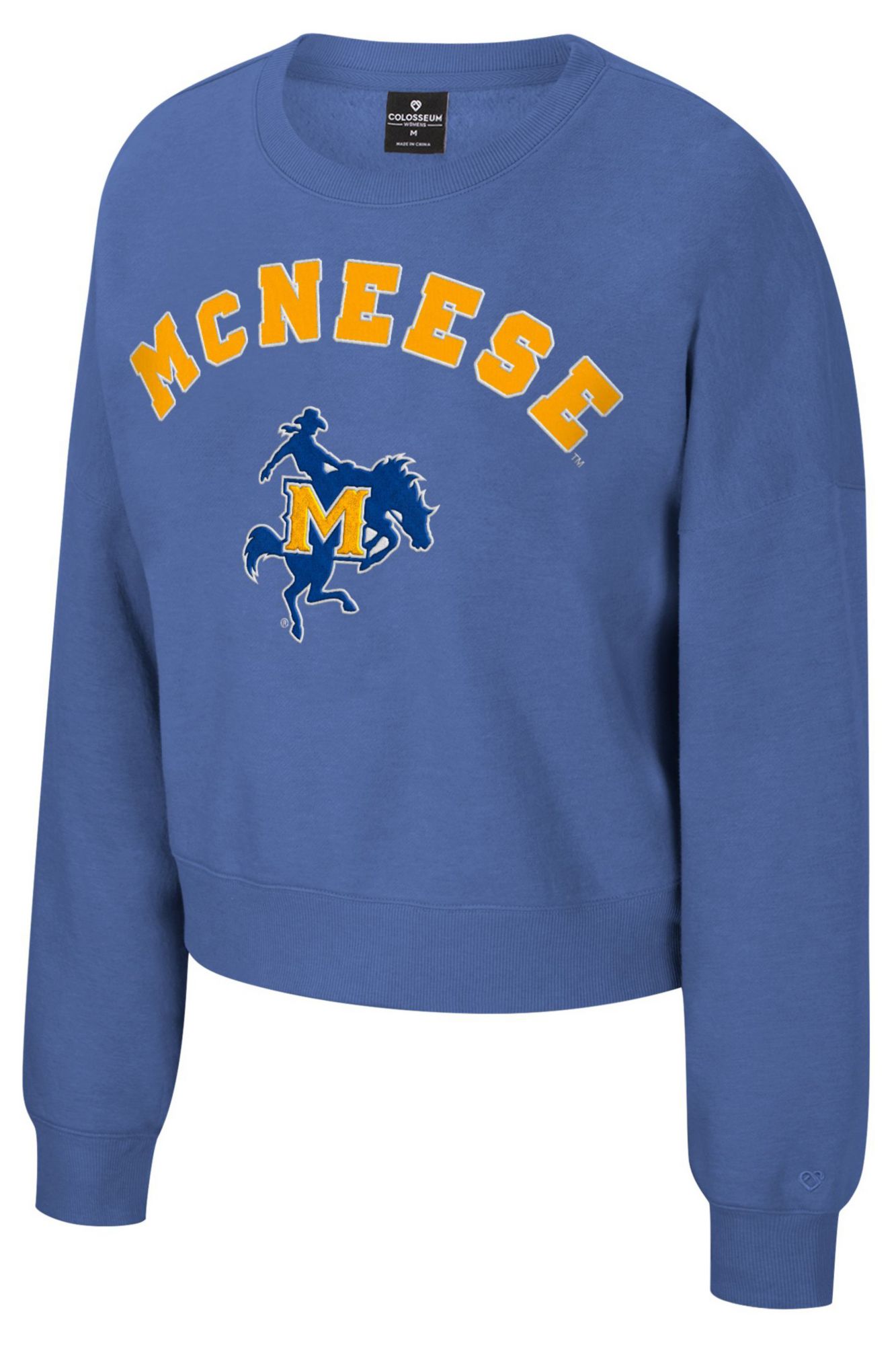 Colosseum Women's McNeese State Cowboys Royal Crewneck Sweatshirt