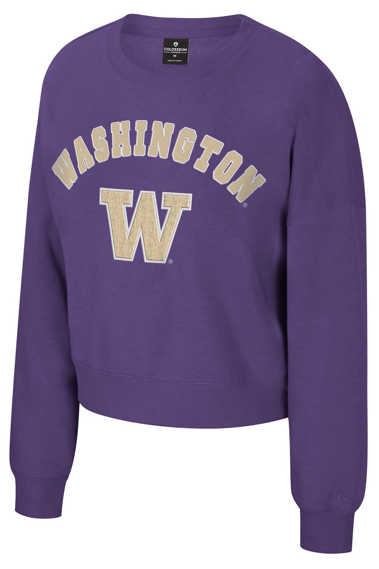 Colosseum Women's Washington Huskies Purple Crewneck Sweatshirt