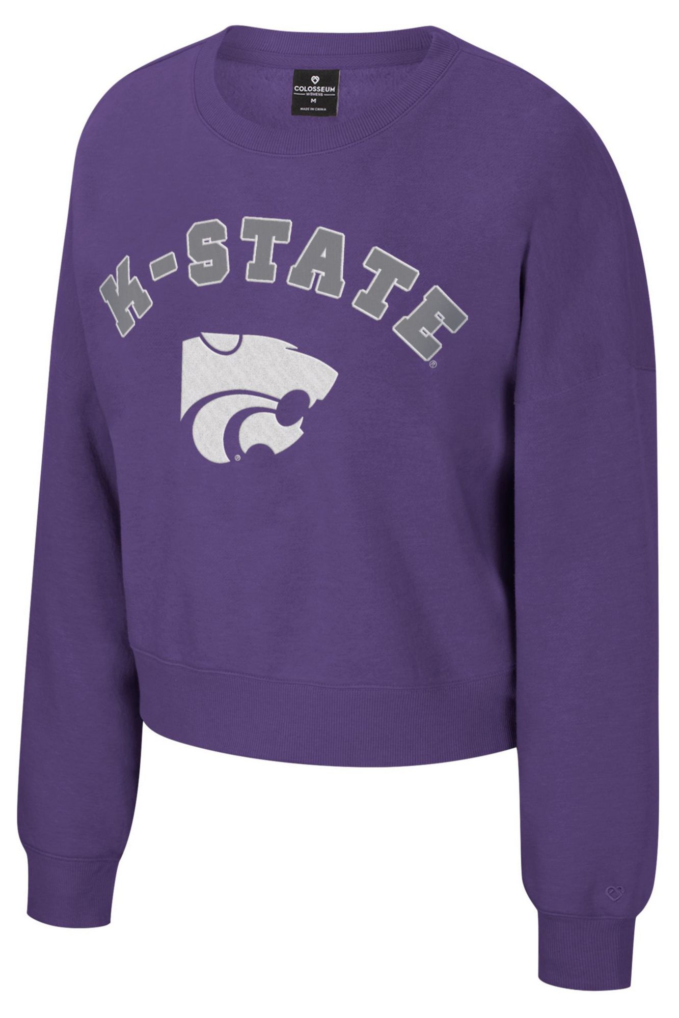 Colosseum Women's Kansas State Wildcats Purple Crewneck Sweatshirt