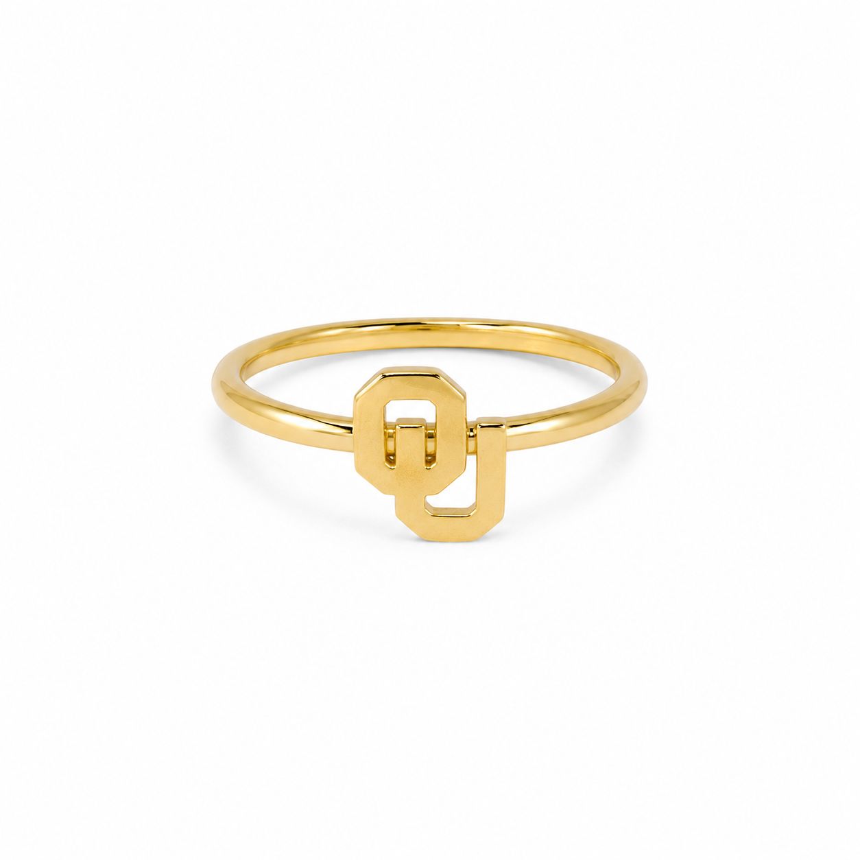 Color Shout Oklahoma Sooners Logo Stack Ring Set Size Six, Women's
