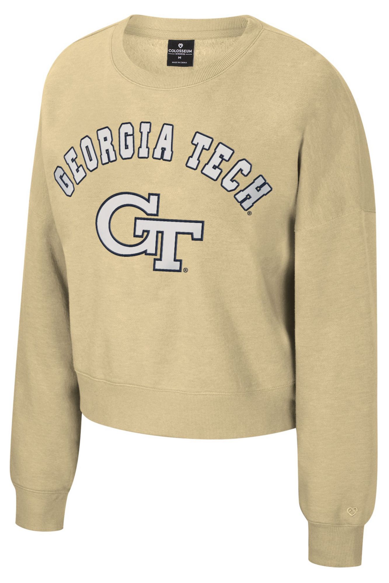 Colosseum Women's Georgia Tech Yellow Jackets Pms 465 Crewneck Sweatshirt